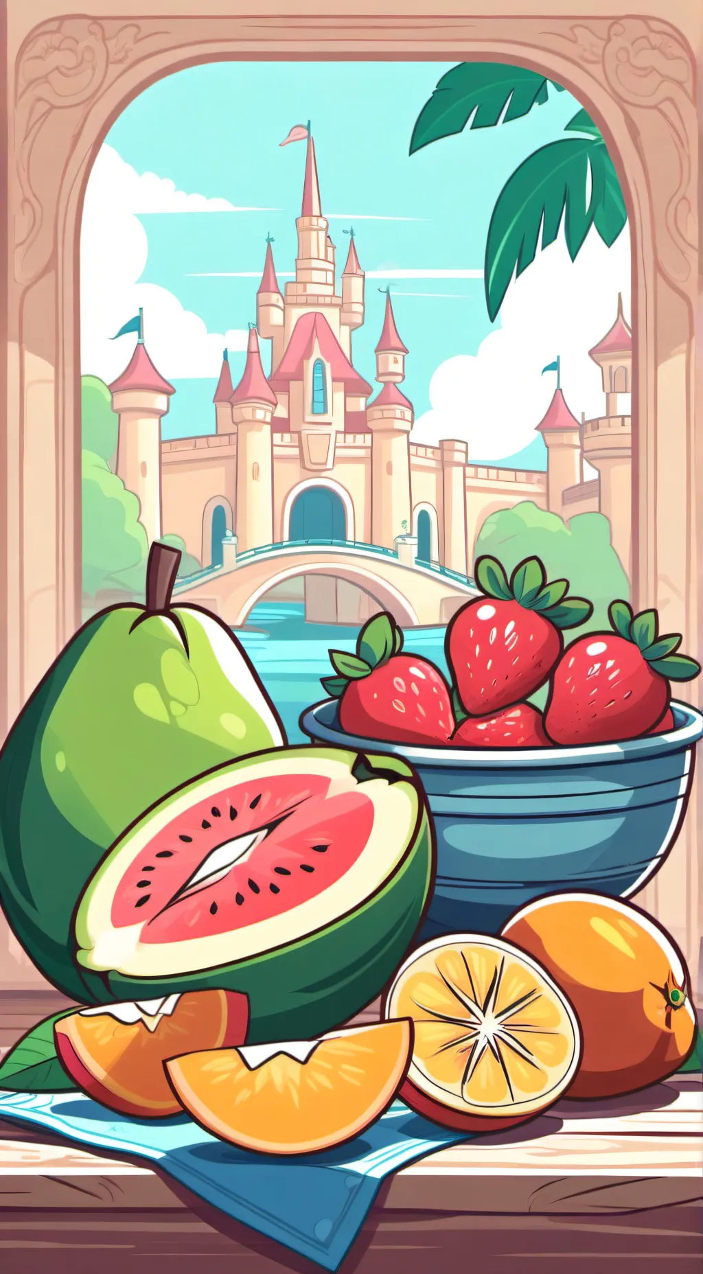 ai character: FRUIT SQUAD 3008! background