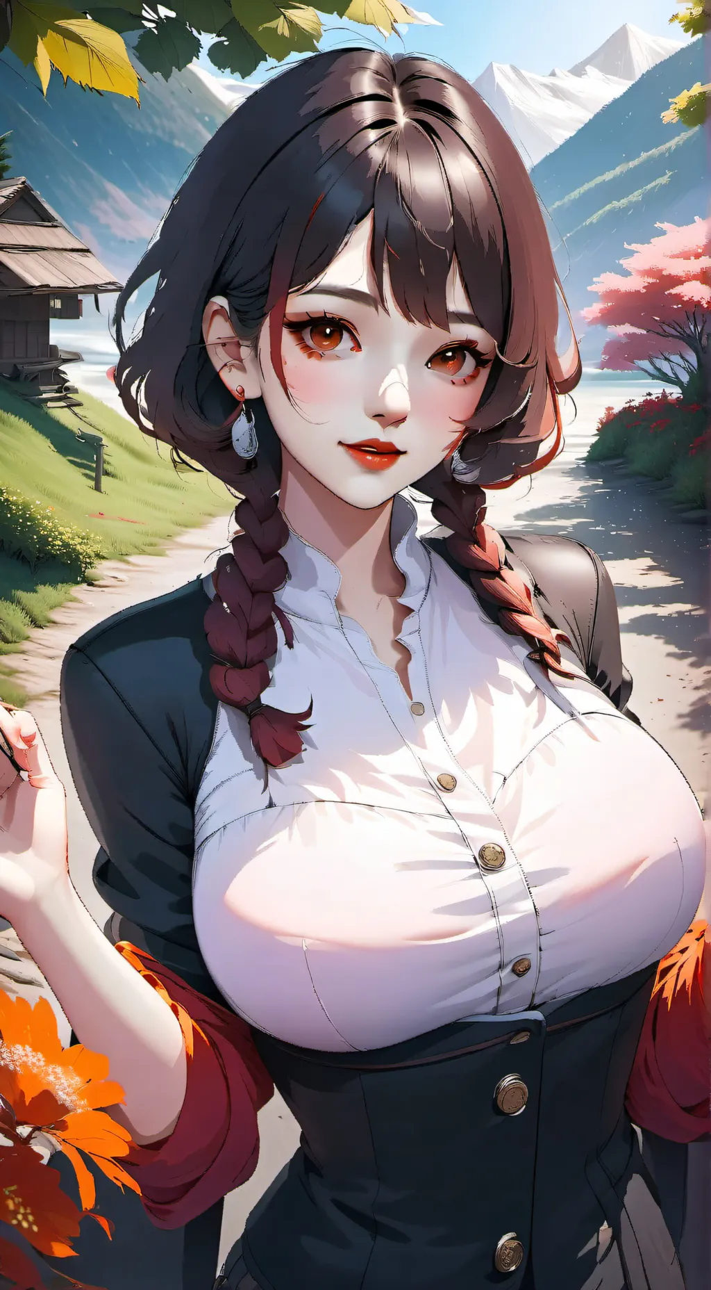 ai character: Anime girl  background