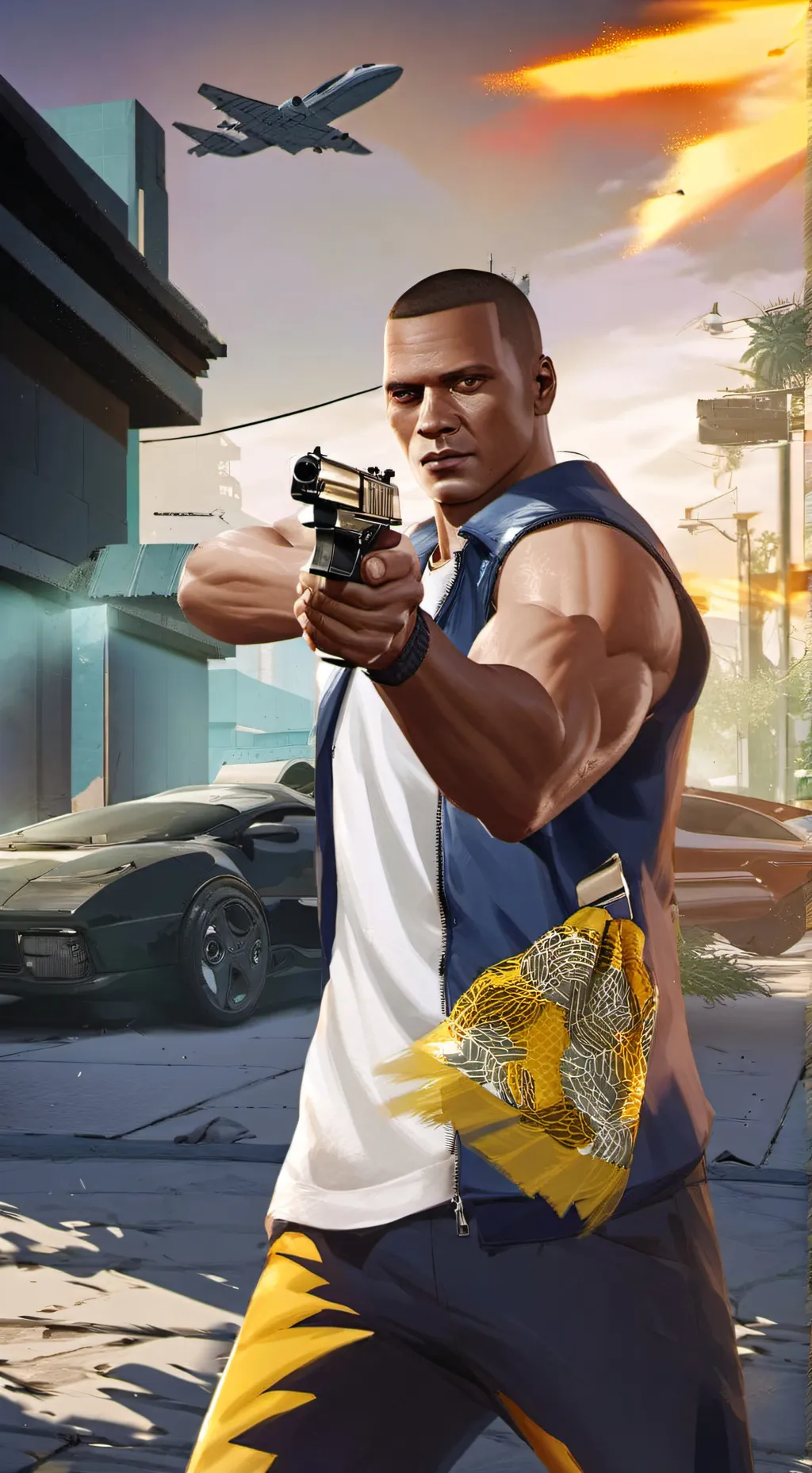 ai character: Franklin Clinton background