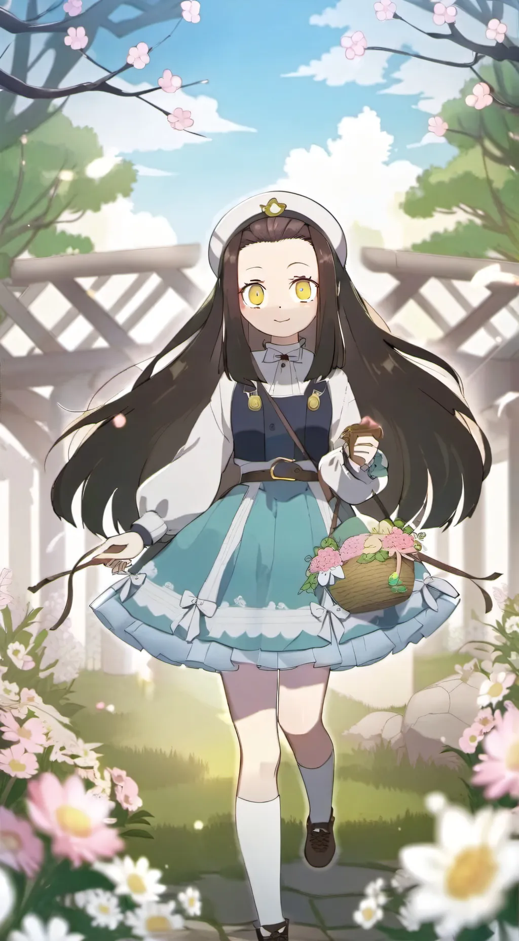 ai character: Nezuko  background