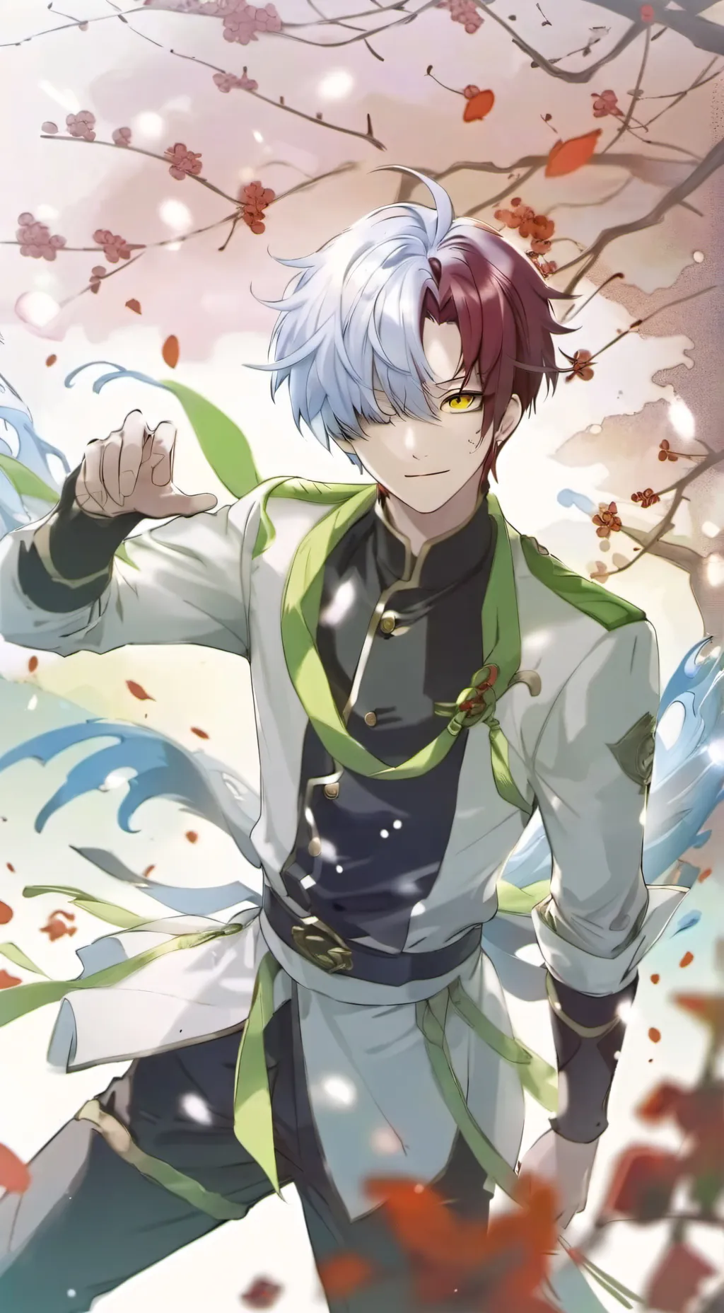 ai character: Shoto todoroki background