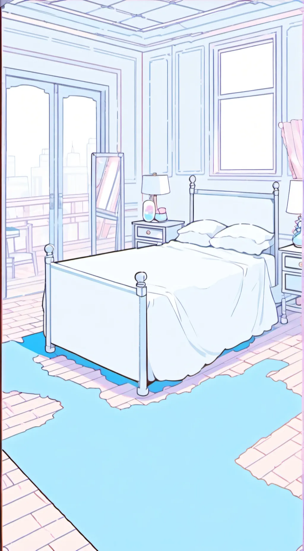 ai character: DW infection AU background
