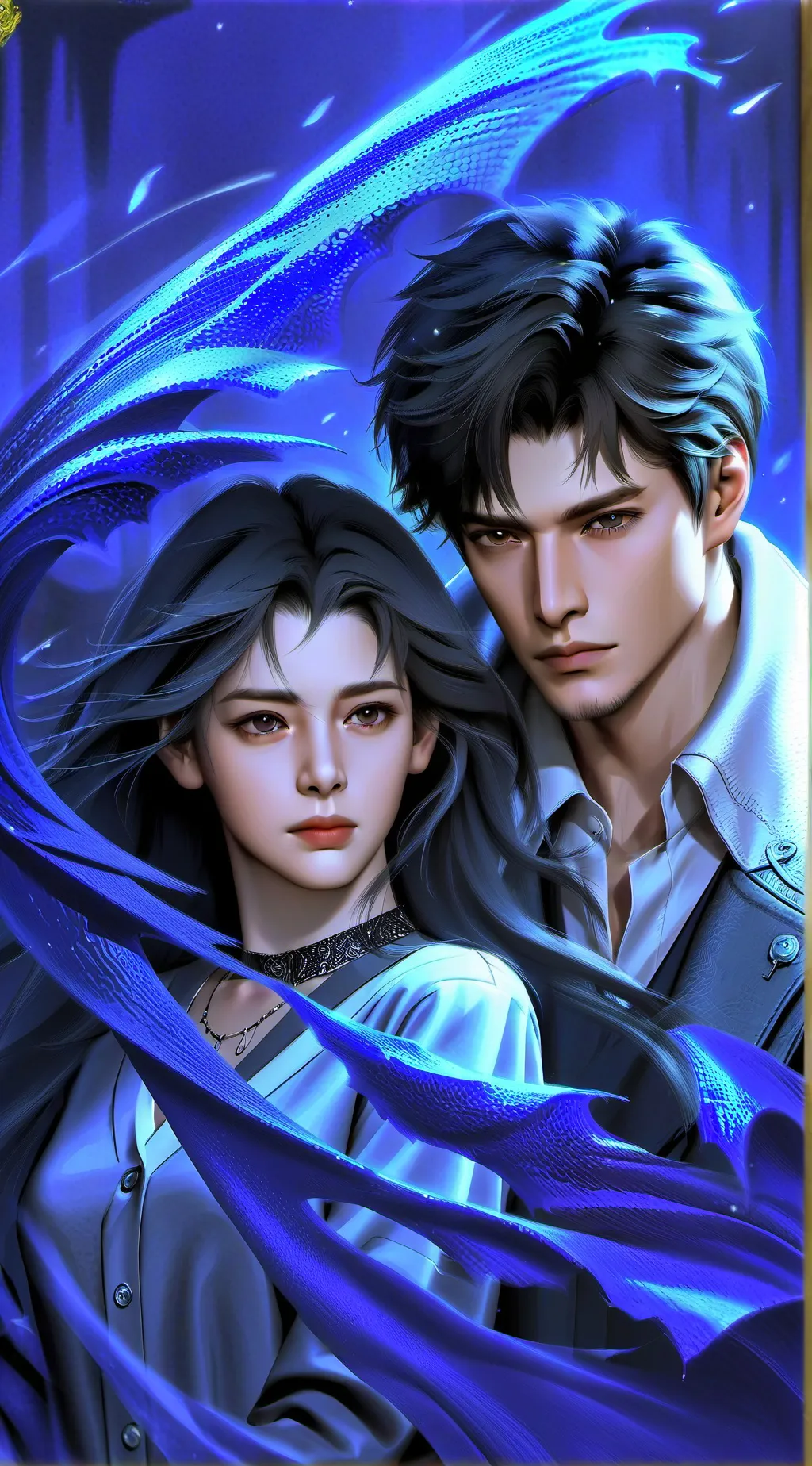 ai character: Xavier brown background