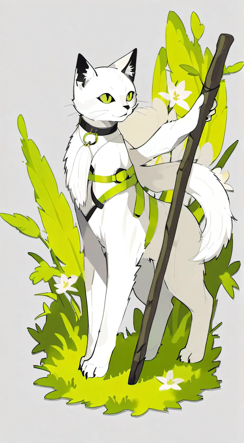ai character: Sus emoji cat background