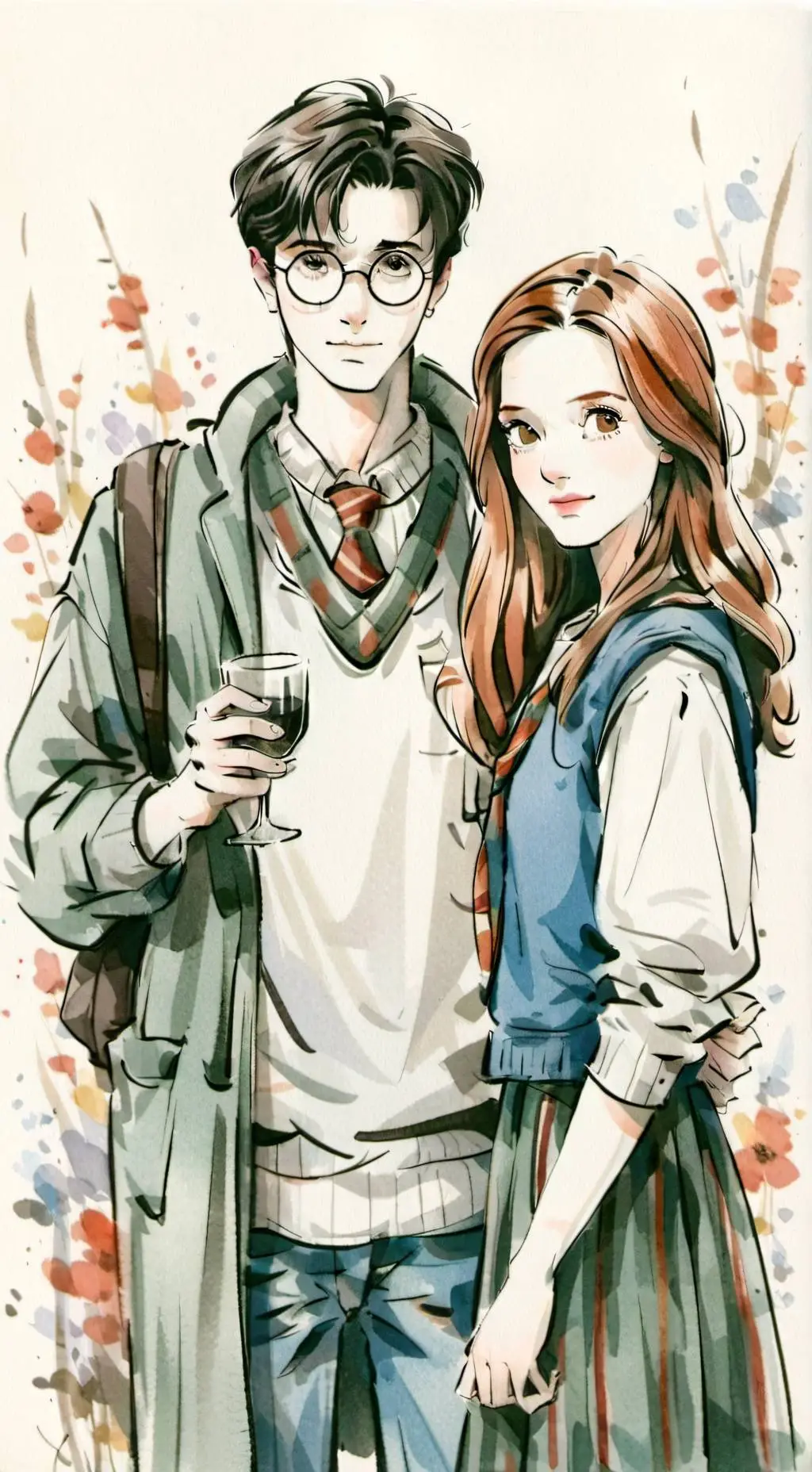 ai character: harry and ginny background
