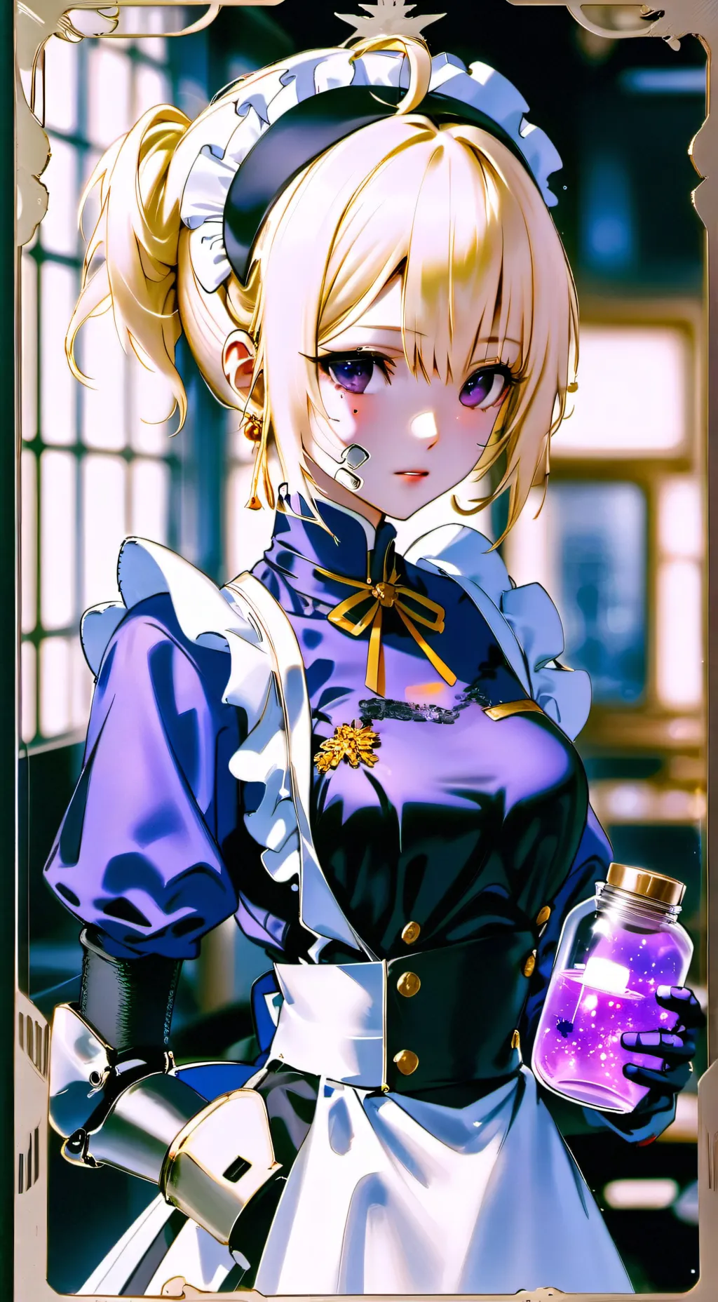 ai character: Lavande background