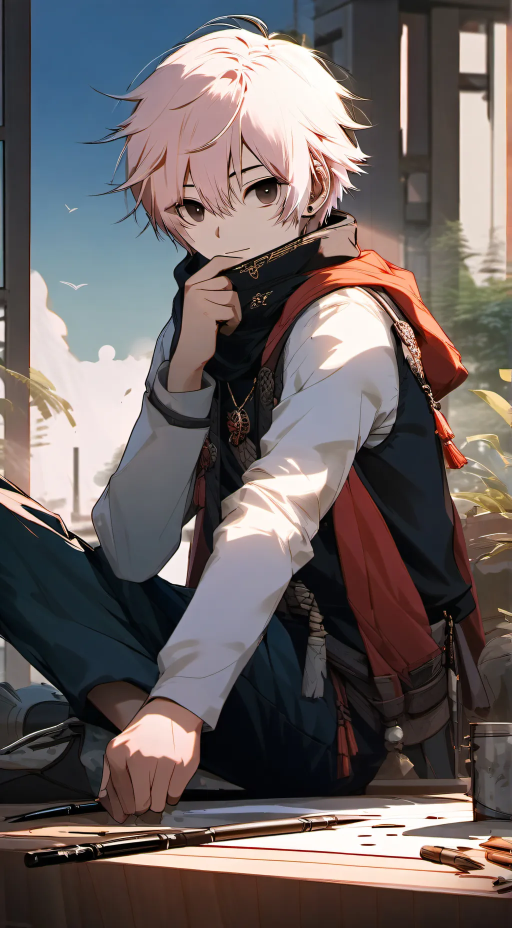 ai character: Shayner  background