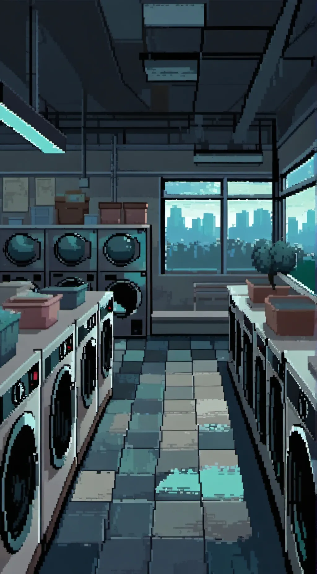 ai character: Laundry day background