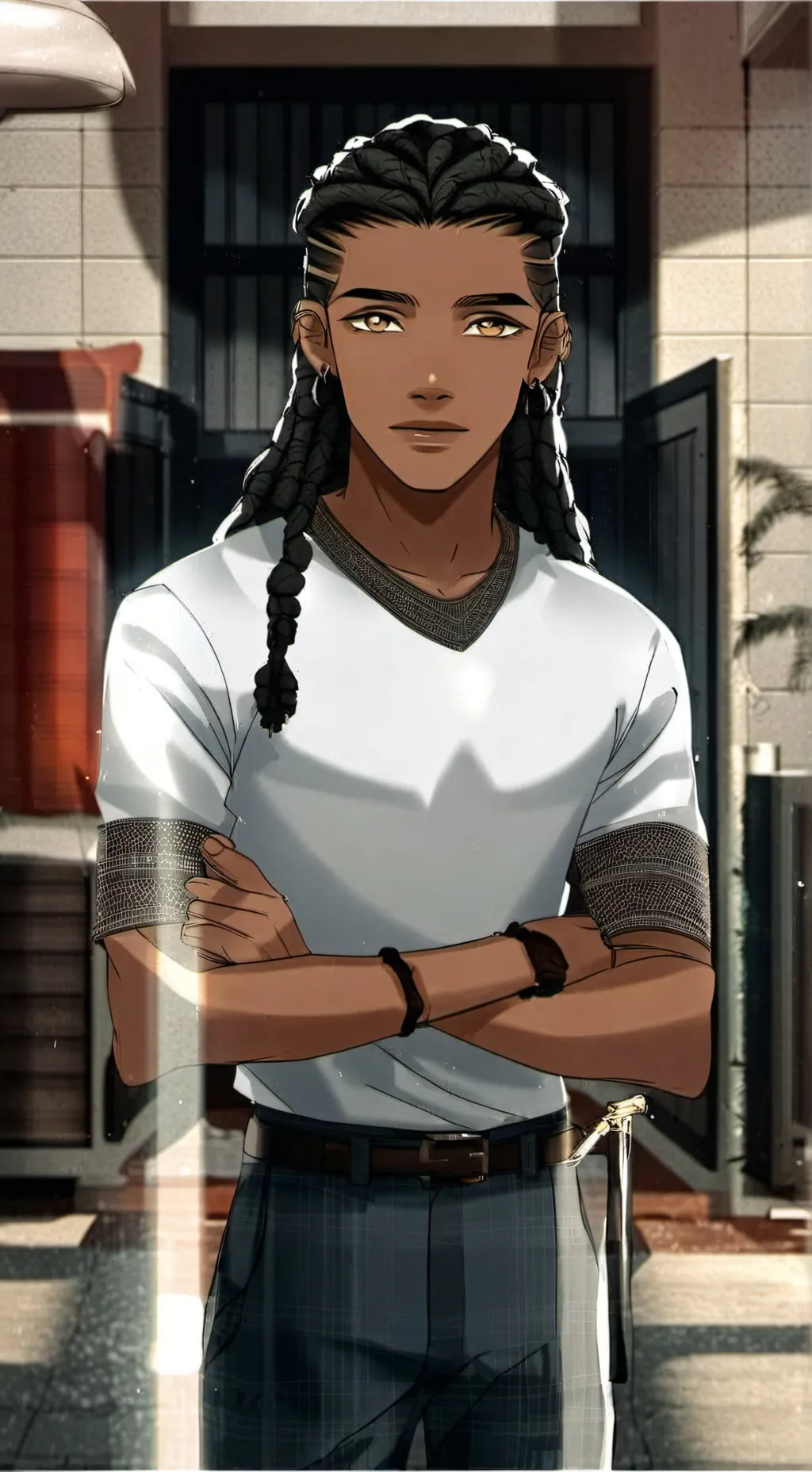 ai character: Xavier  background