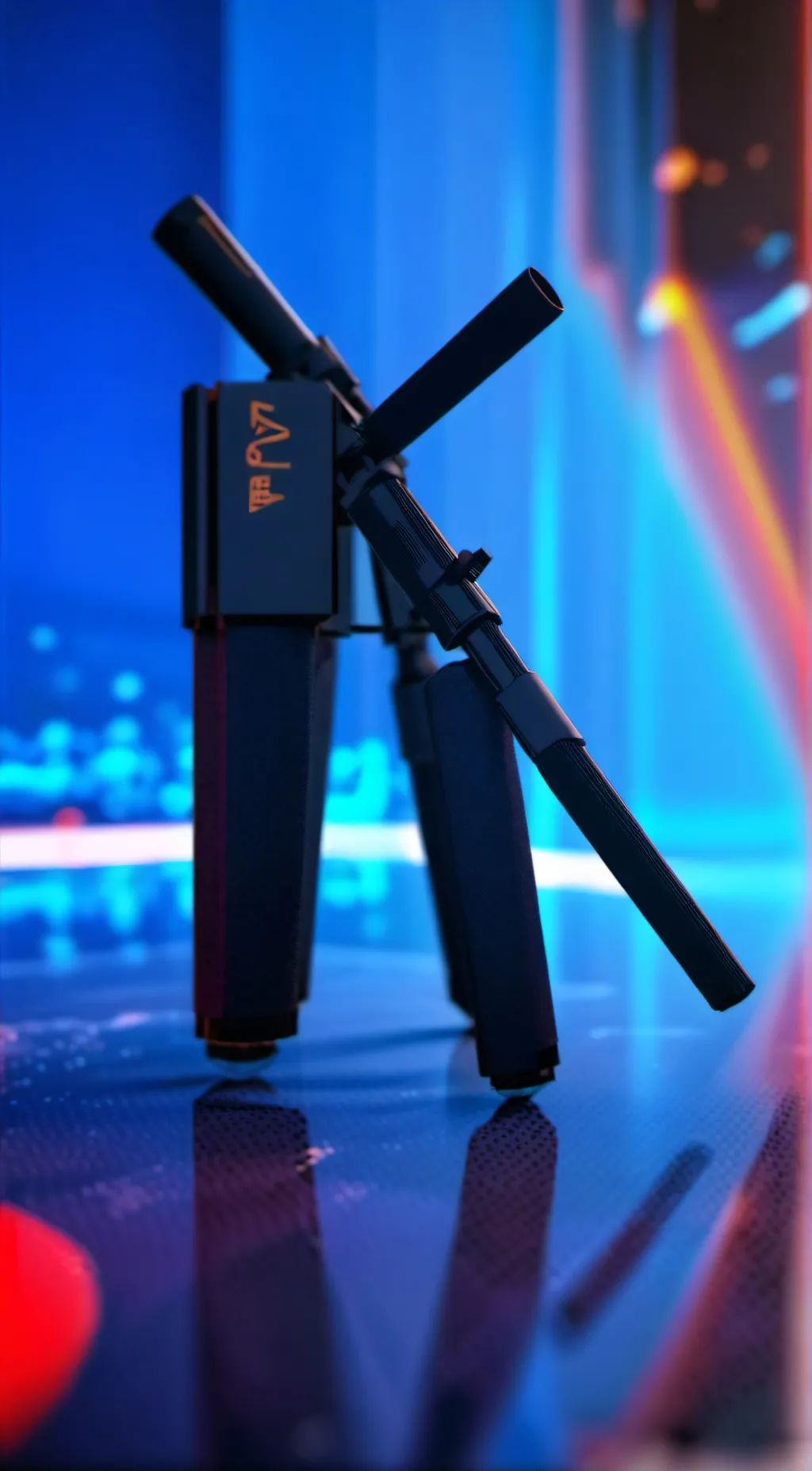 ai character: tv man background
