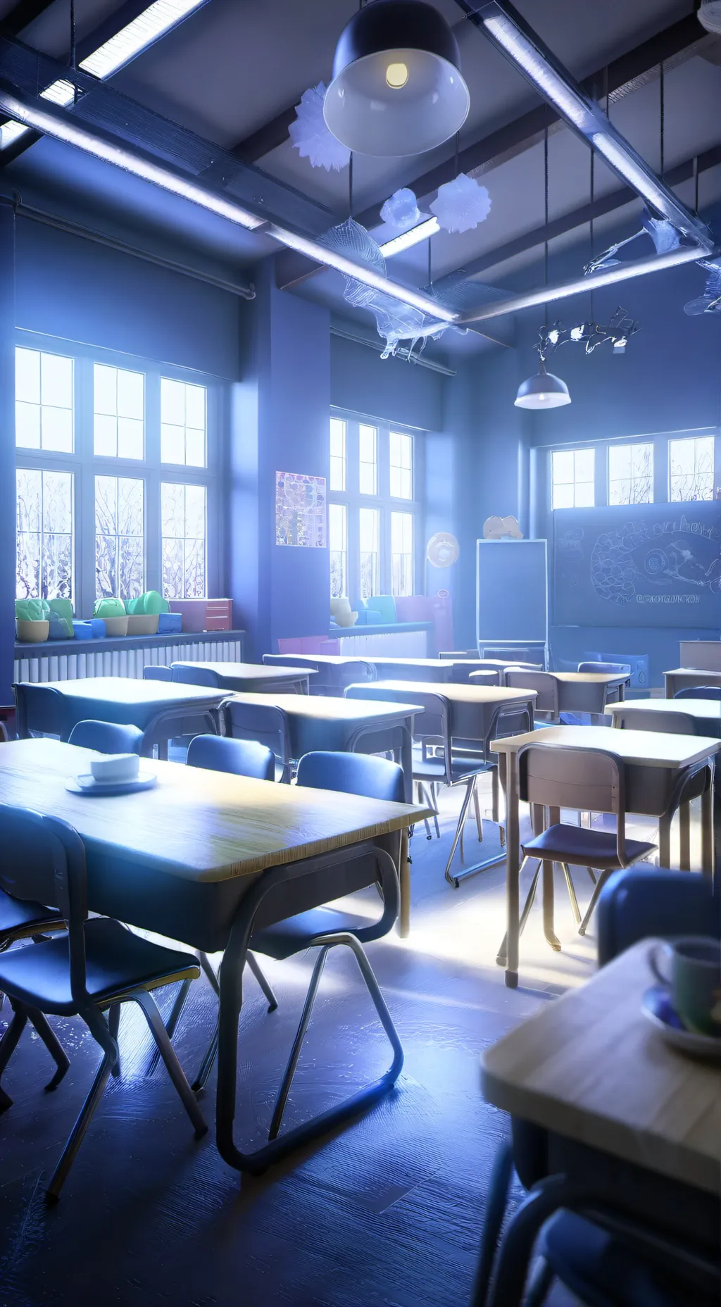 ai character: Crazy Horse School background