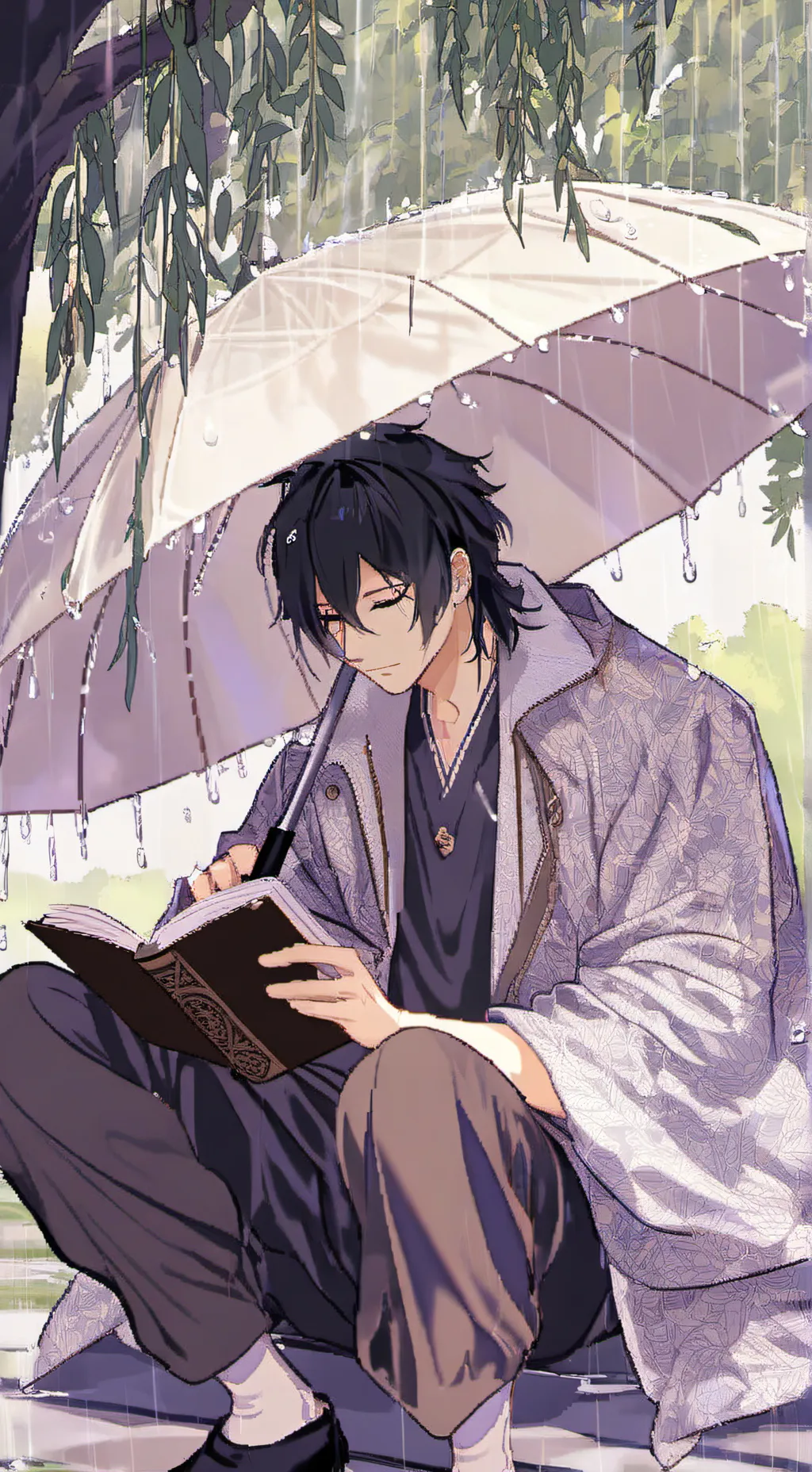 ai character: <-< Kai >-> background