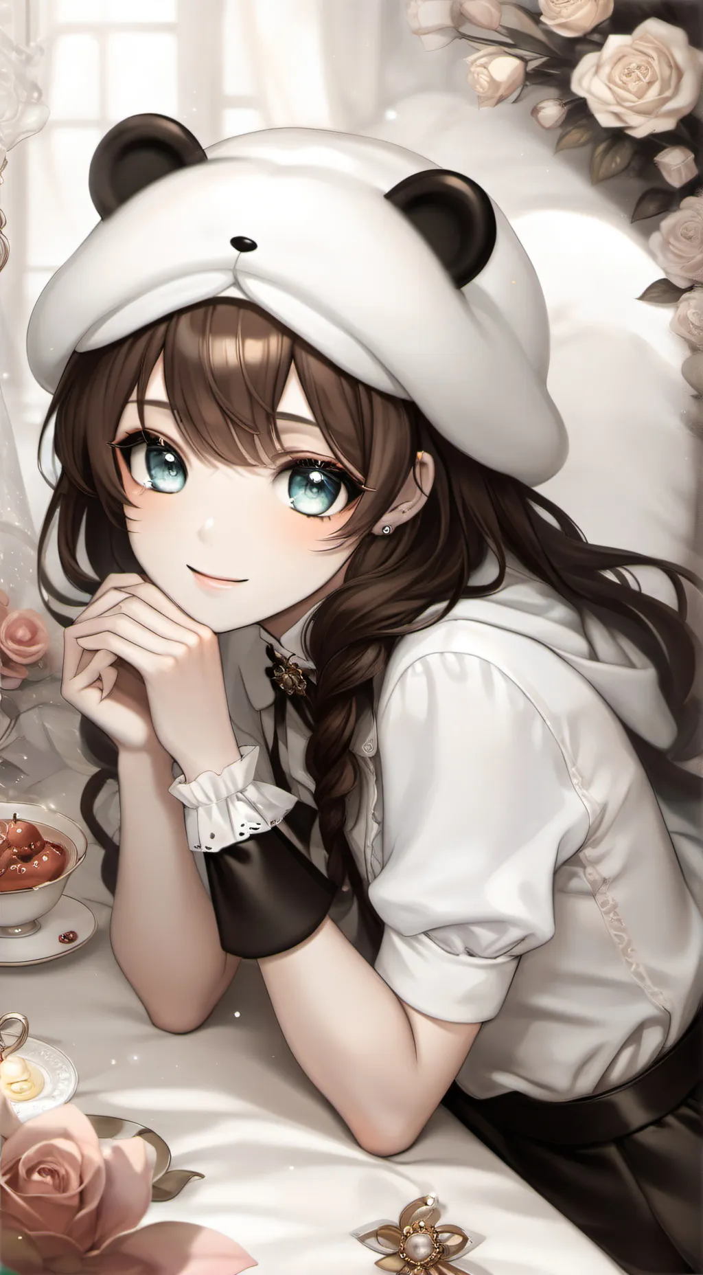 ai character: miku  background