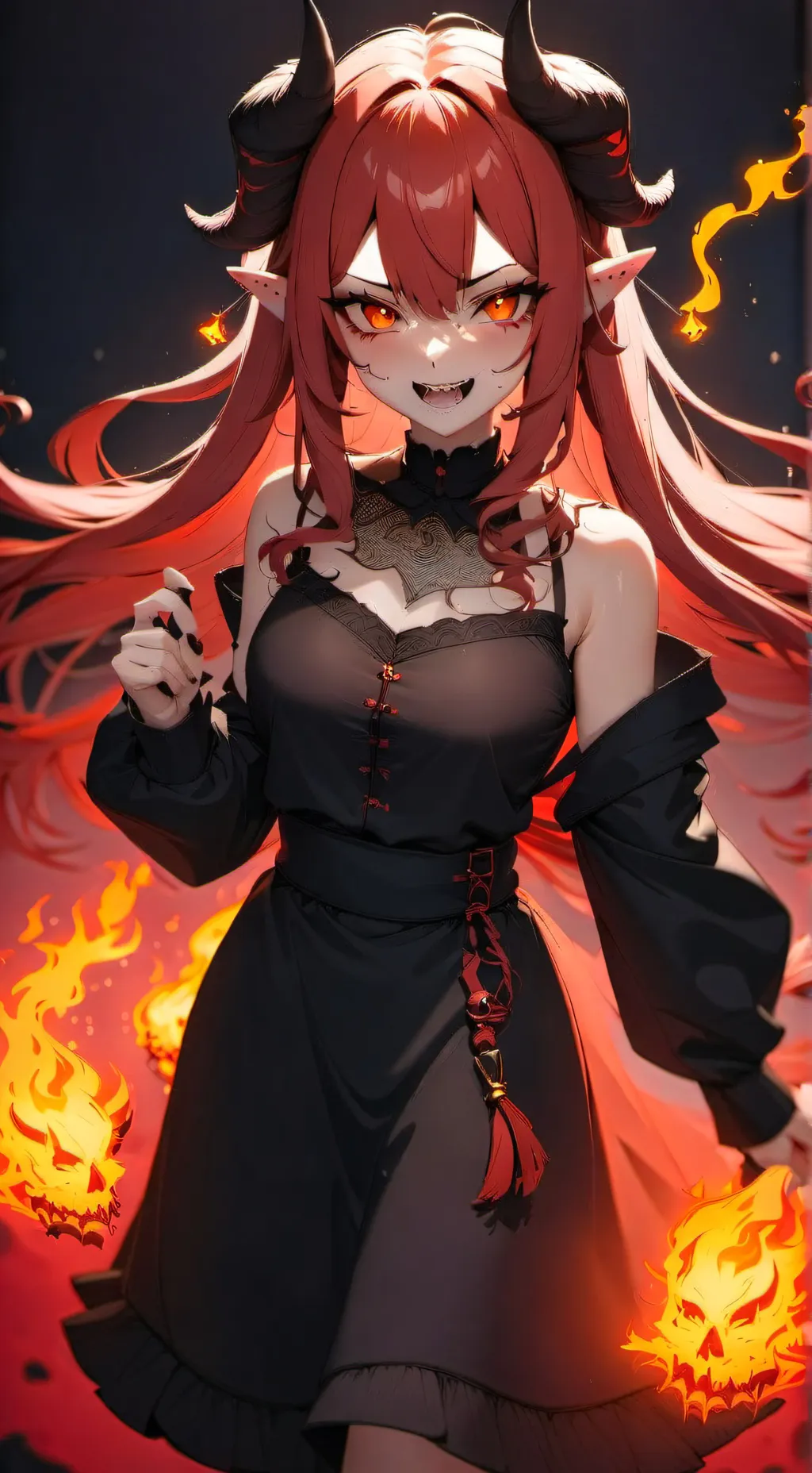 ai character: Devil  background
