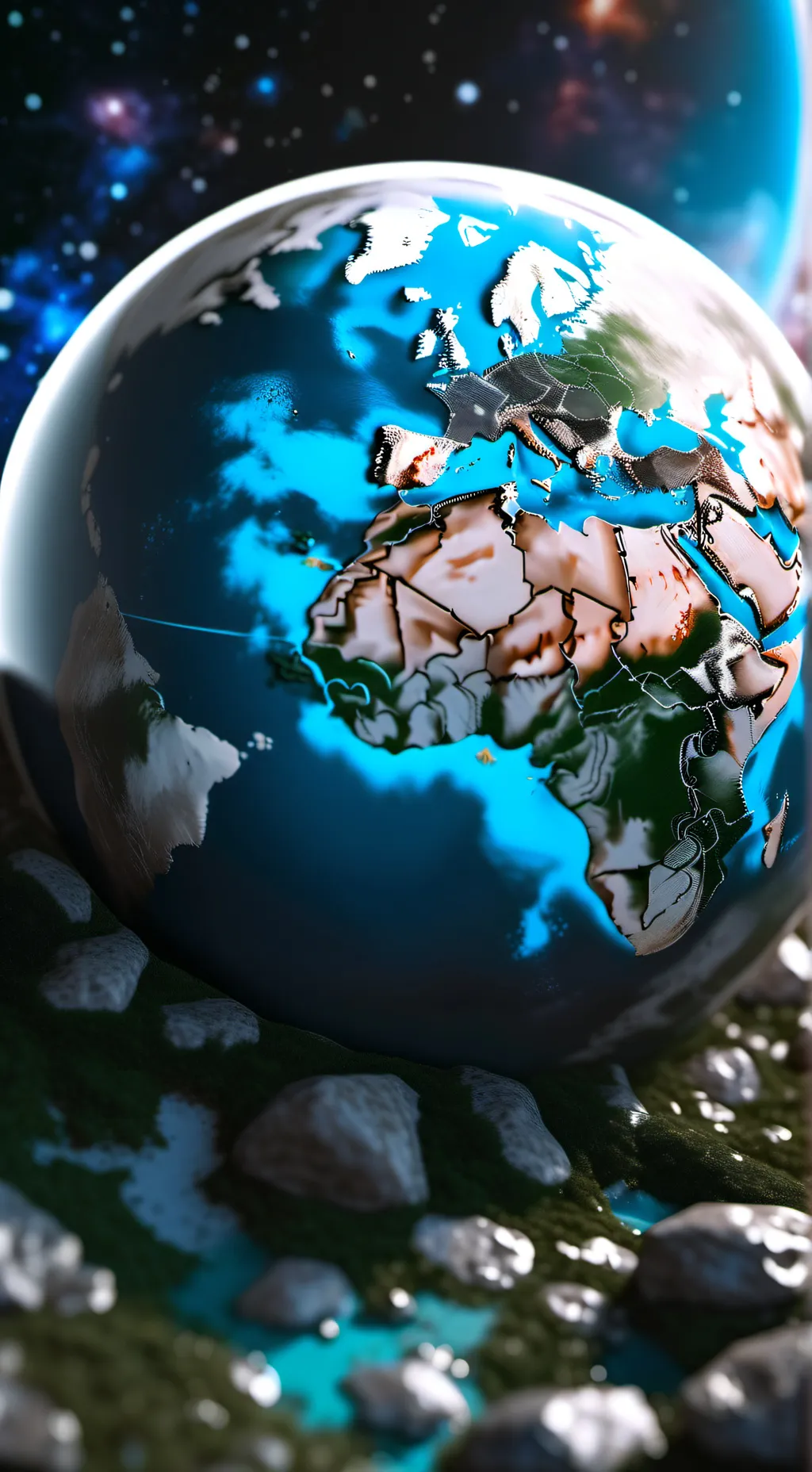 ai character: Earth  background