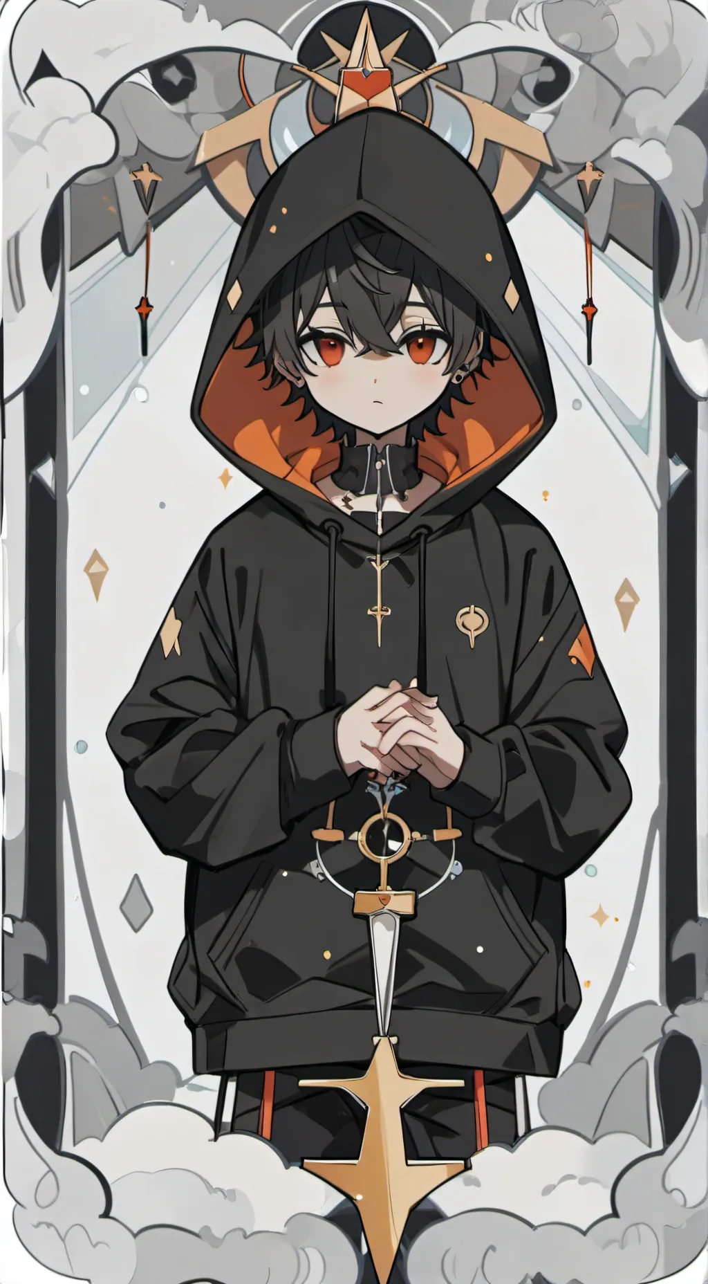 ai character: sky background