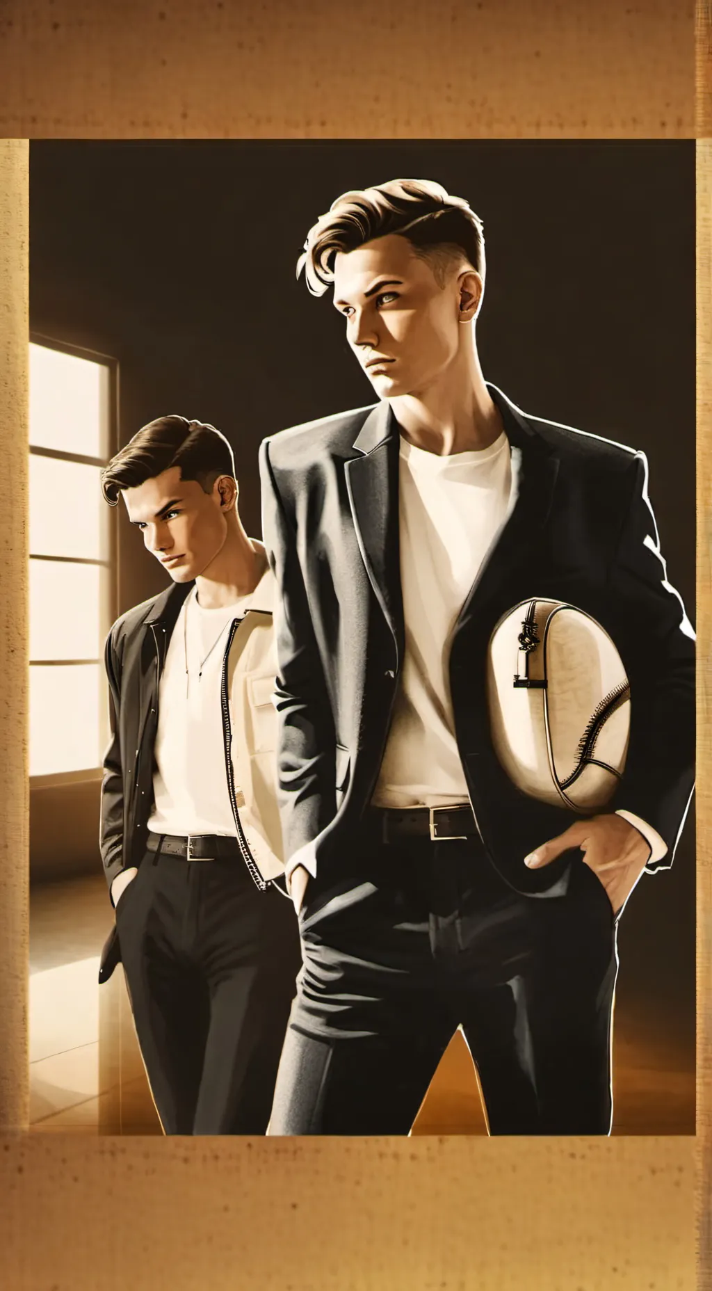 ai character: adam/kai/max background