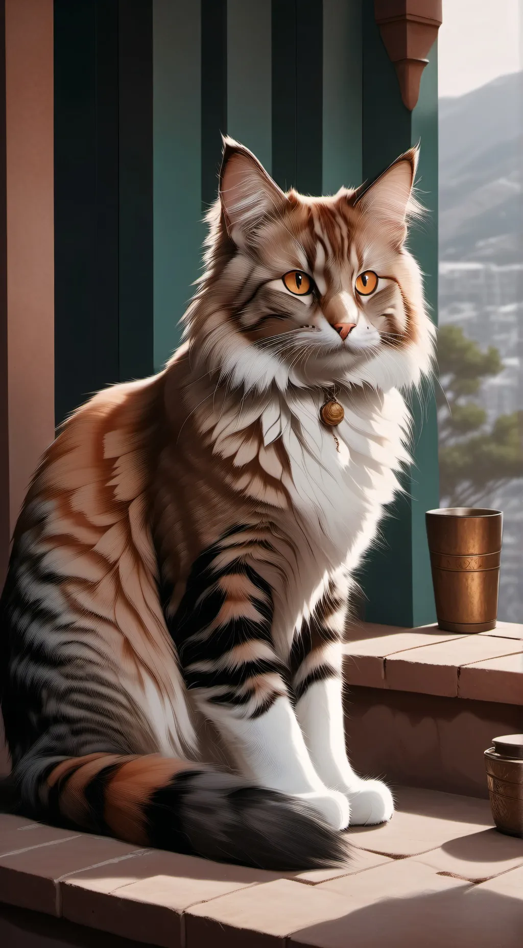 ai character: MHA kidnapped cat background