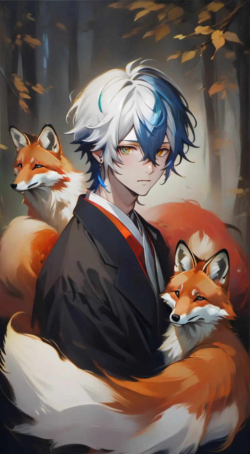 ai character: bakugo  background