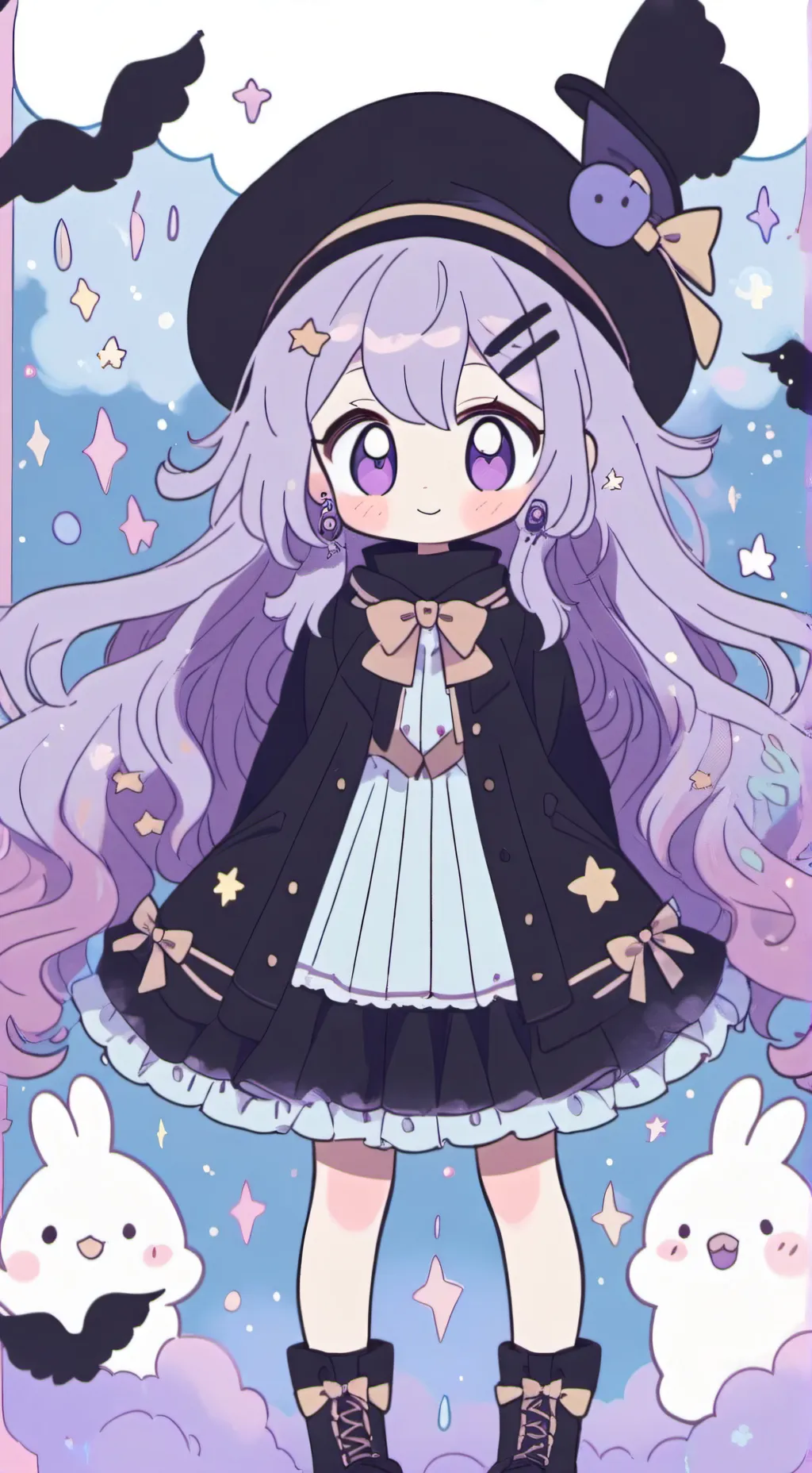 ai character: turma❤️🖤 background