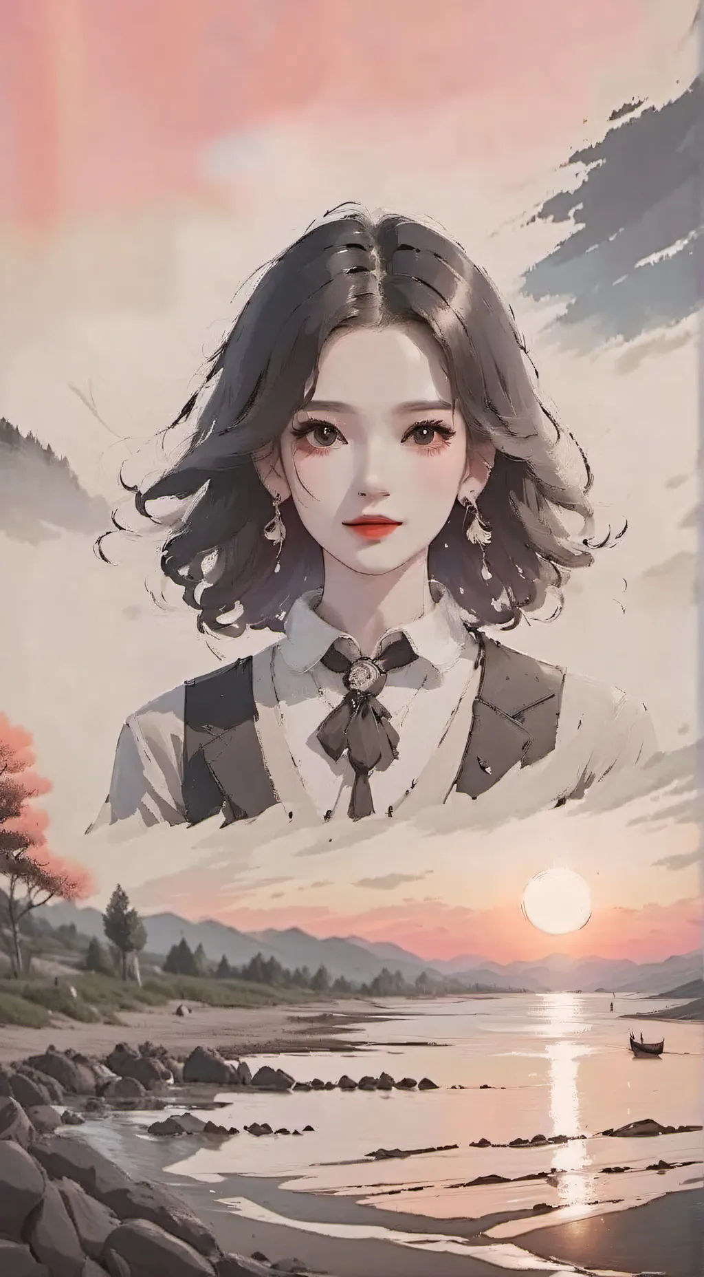 ai character: Radioapple background