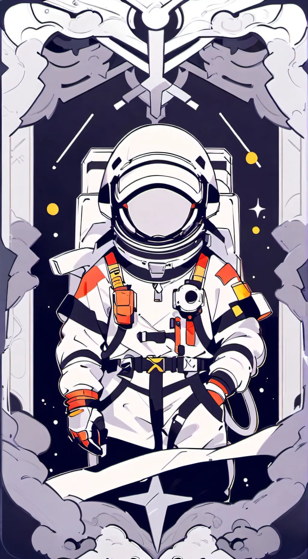 ai character: infected in space  background
