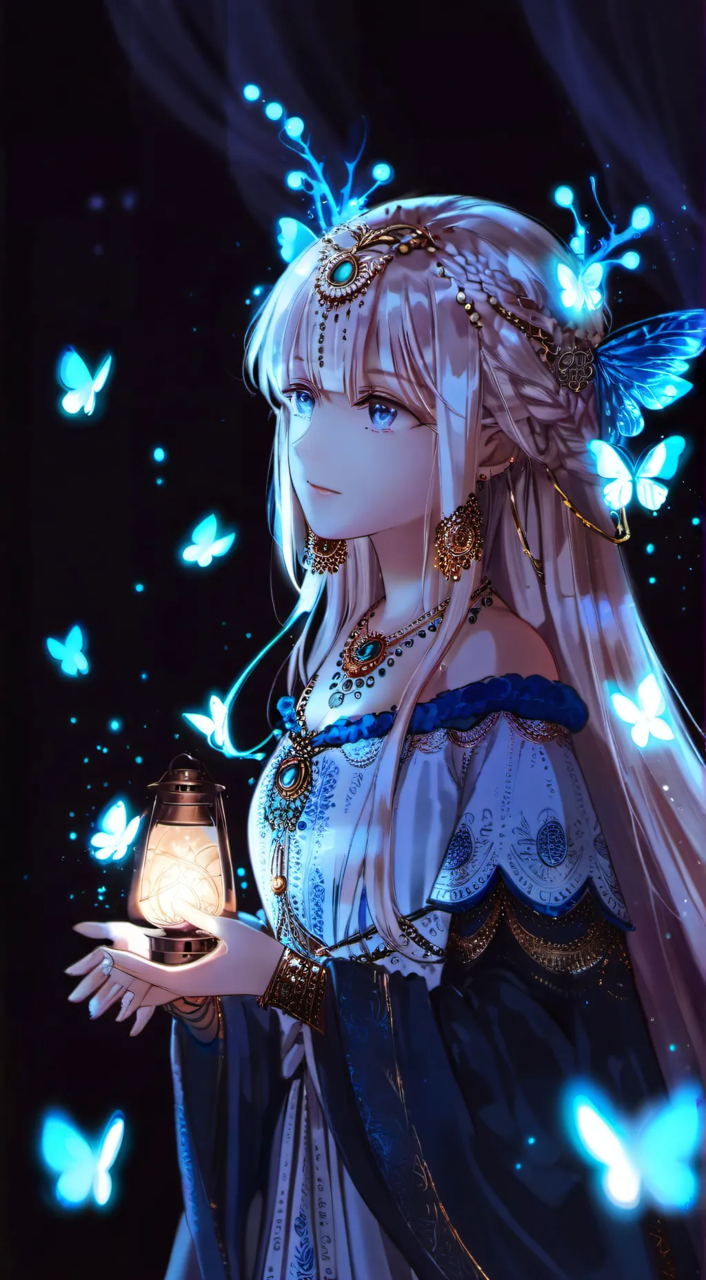 ai character: Lulu lapis background