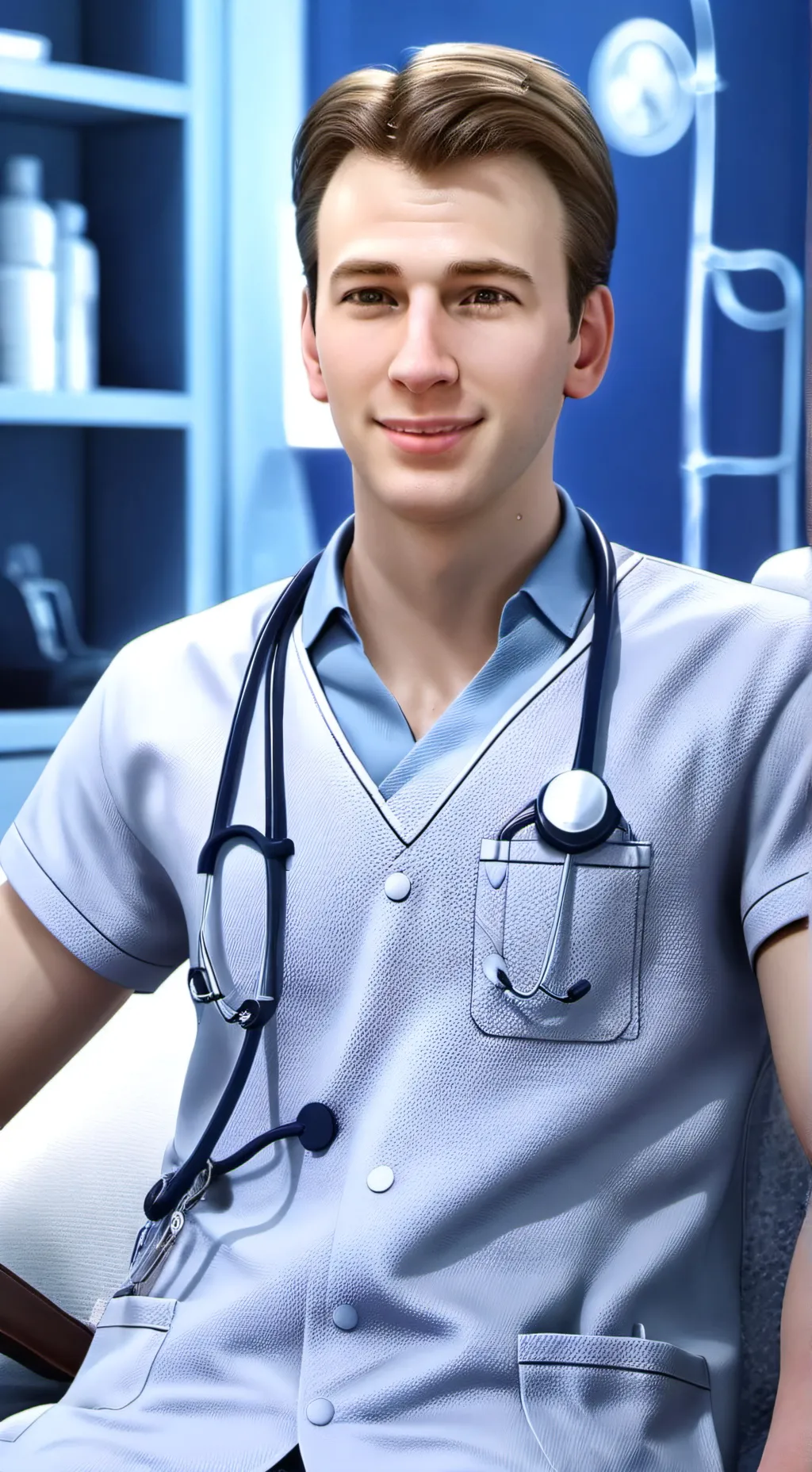 ai character: Dr. Chris Bell background