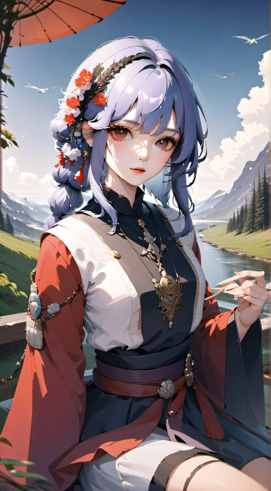 ai character: Sakura e Shikamaru background
