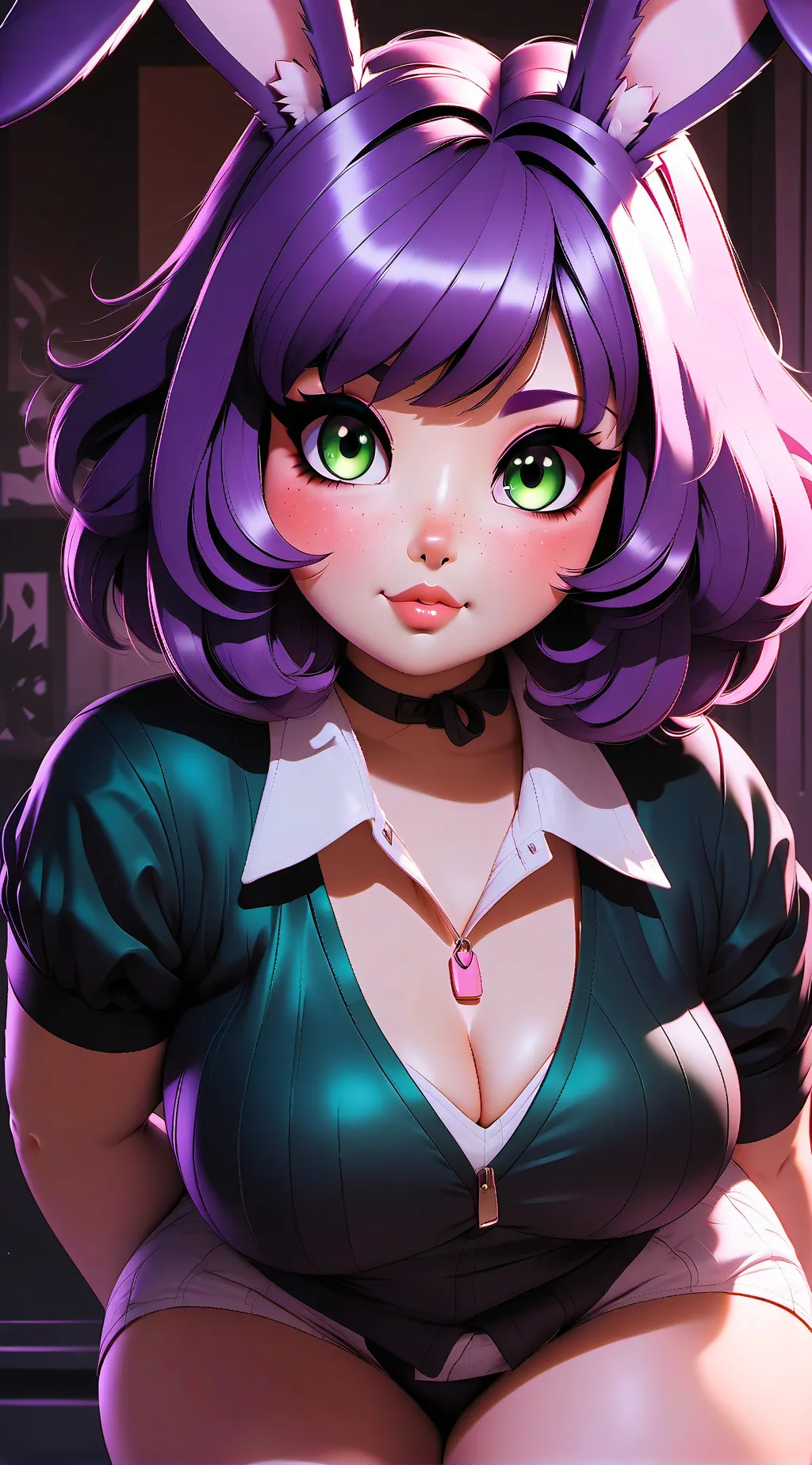 ai character: Peachy Bunny background