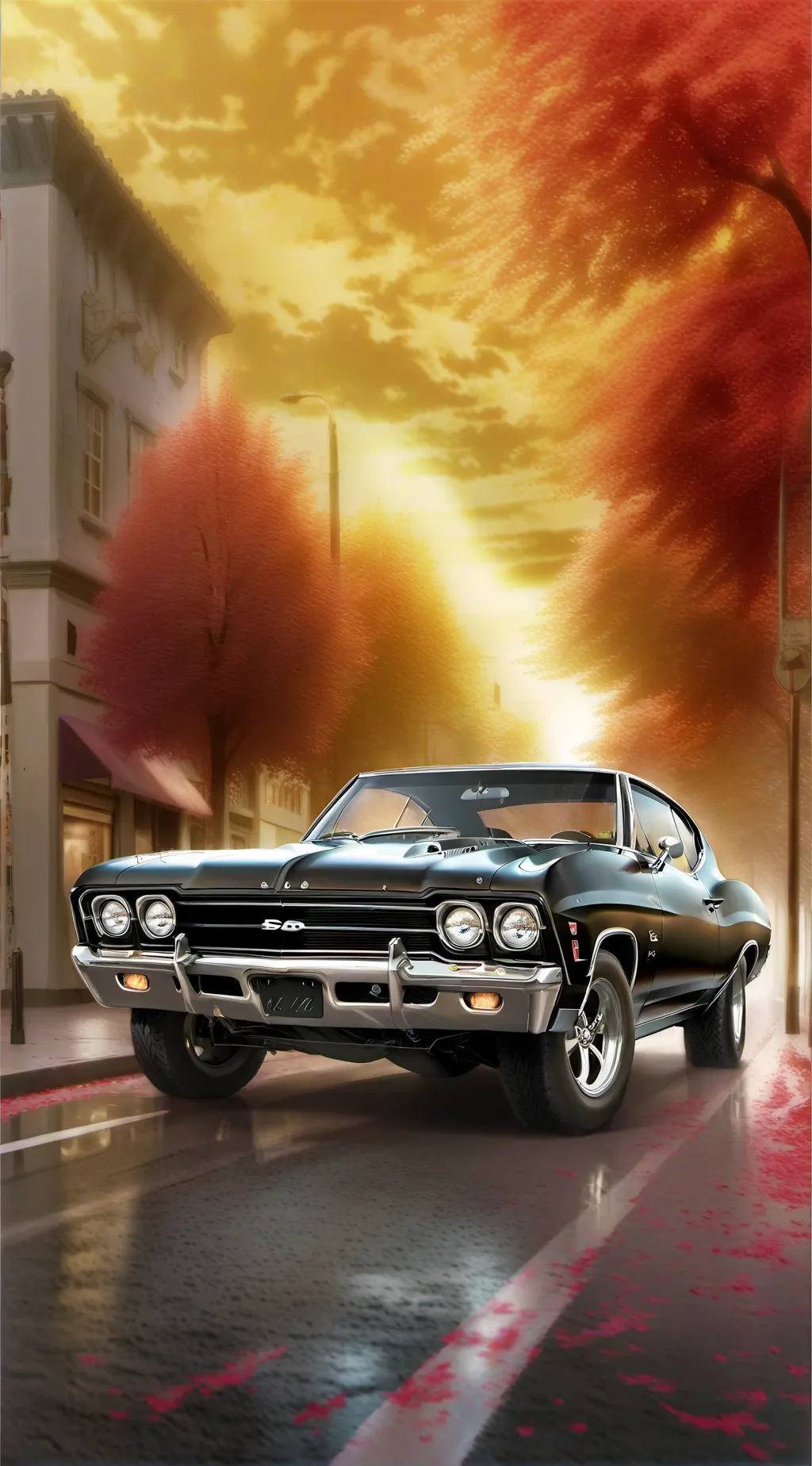 ai character: Chevrolet Chevelle background