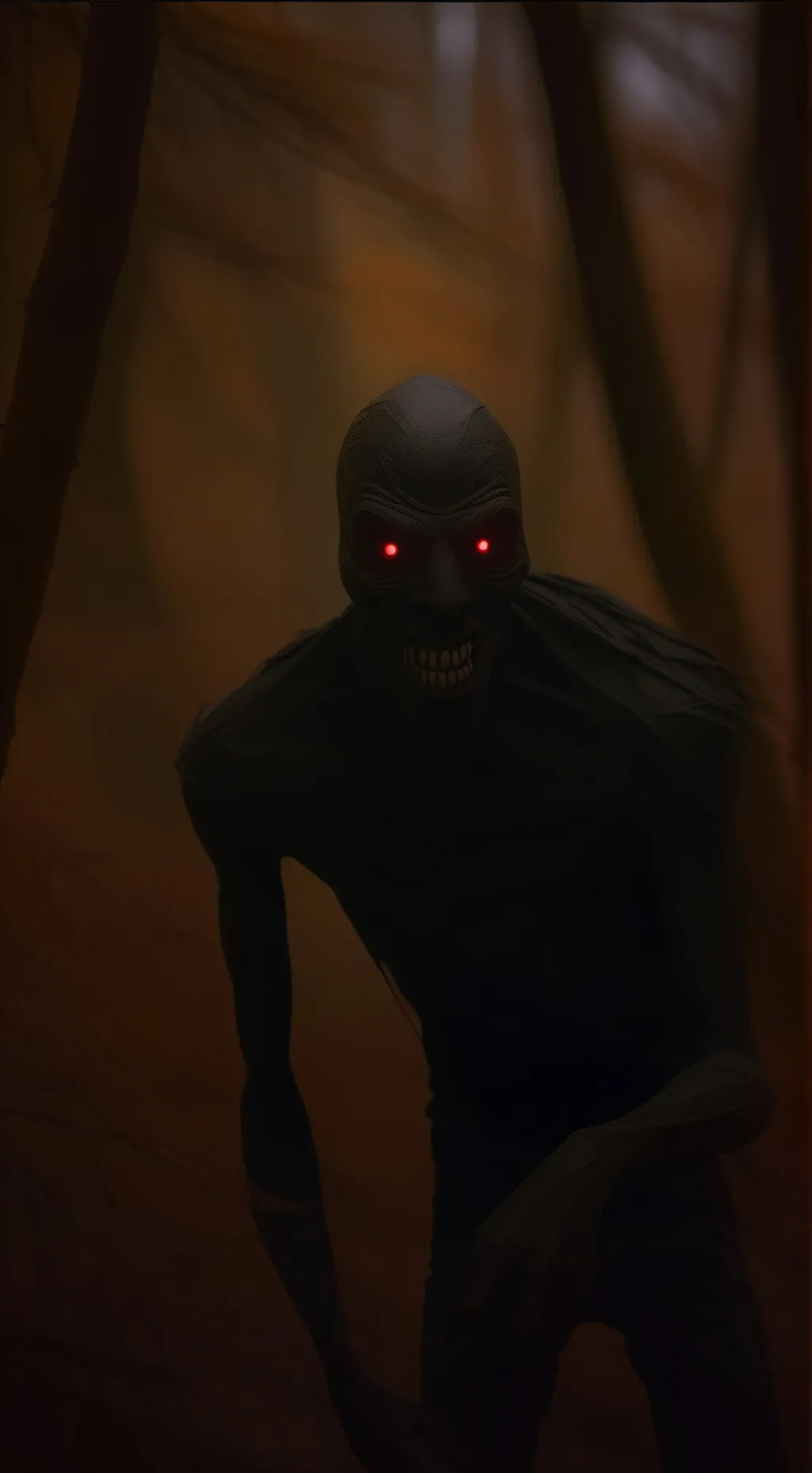 ai character: forest stalker background
