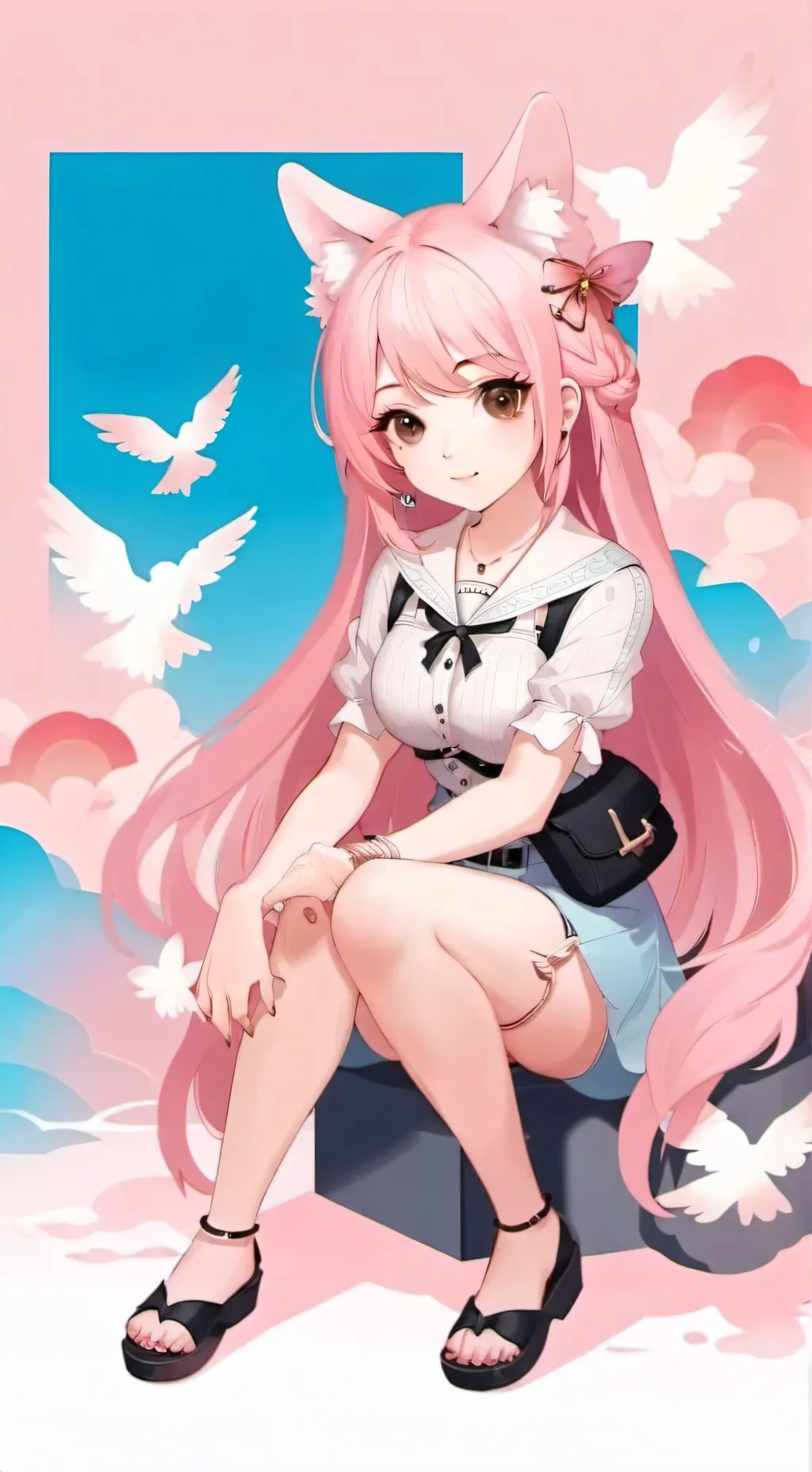 ai character: Каори background
