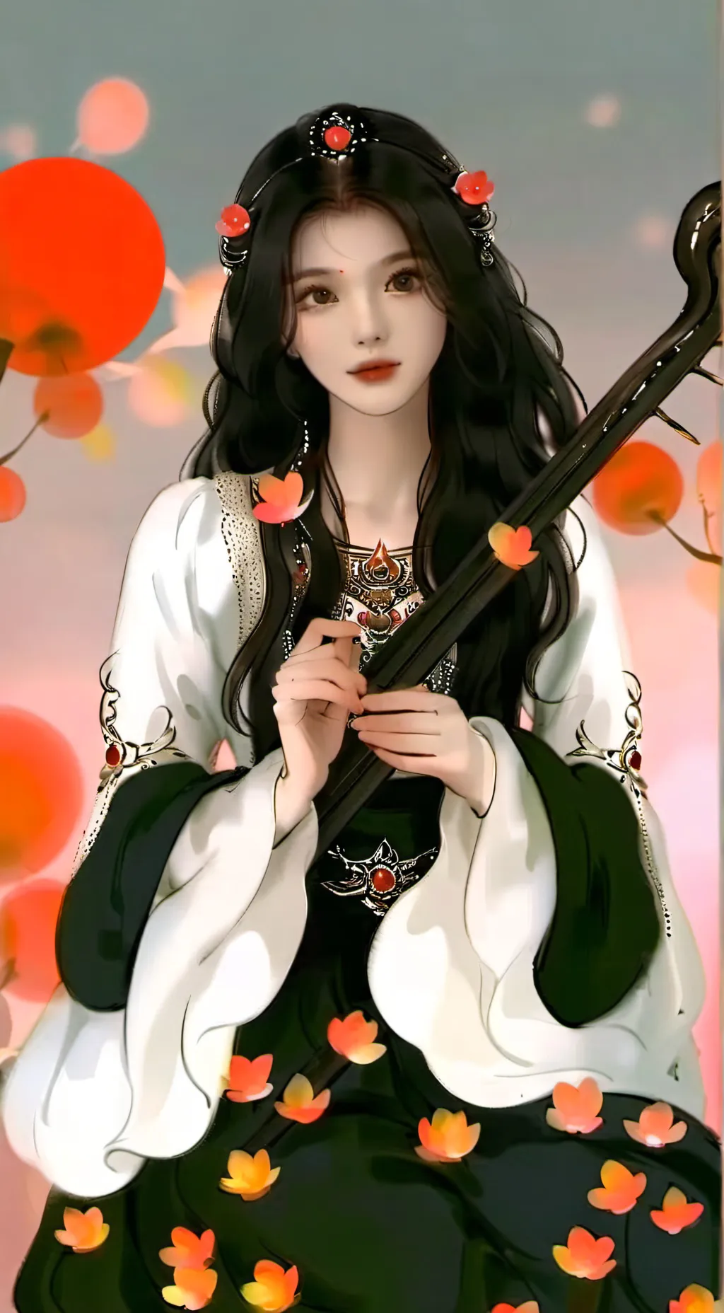 ai character: crystal background