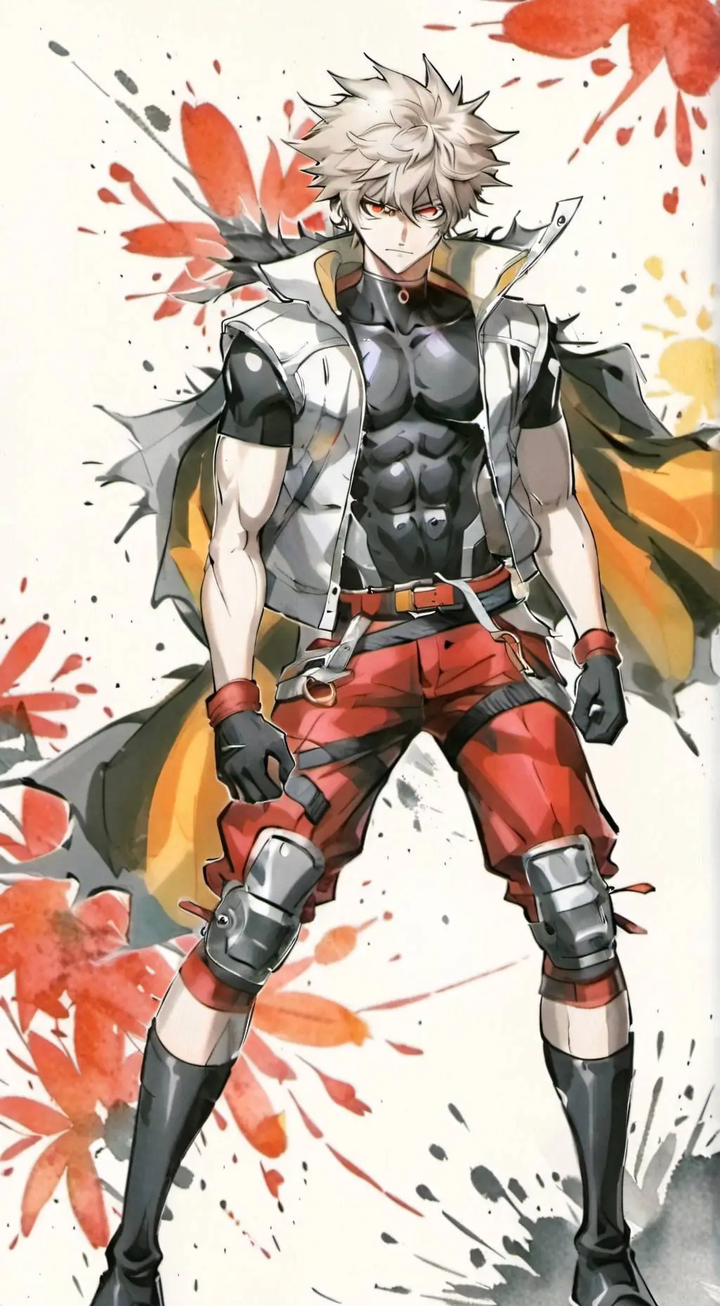ai character: bakugo/kacchan background