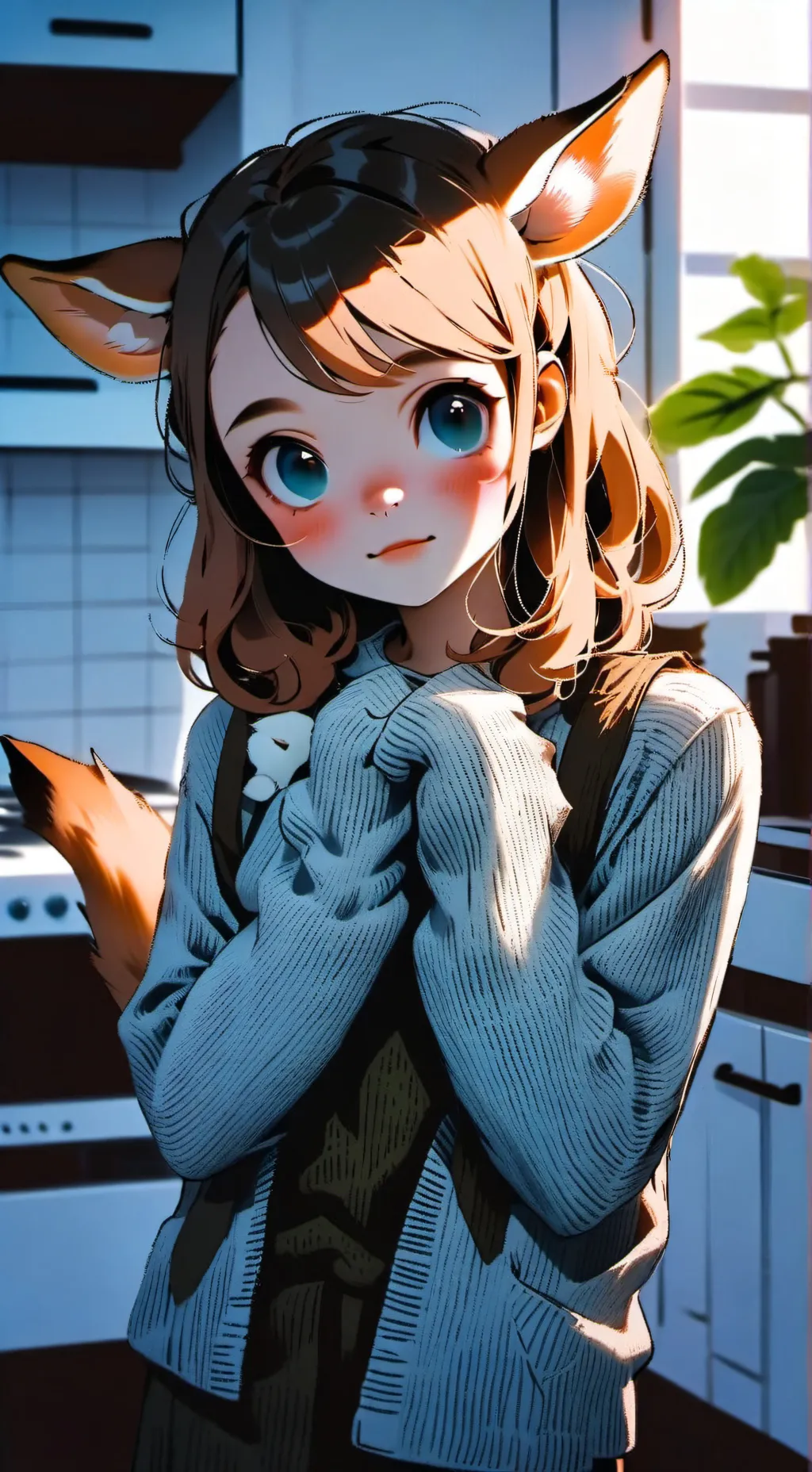 ai character: Forest Fawn Furry background