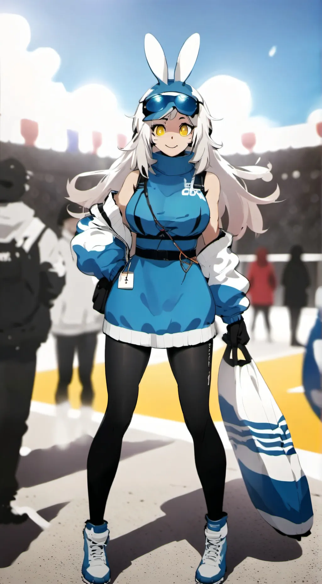 ai character: azul background
