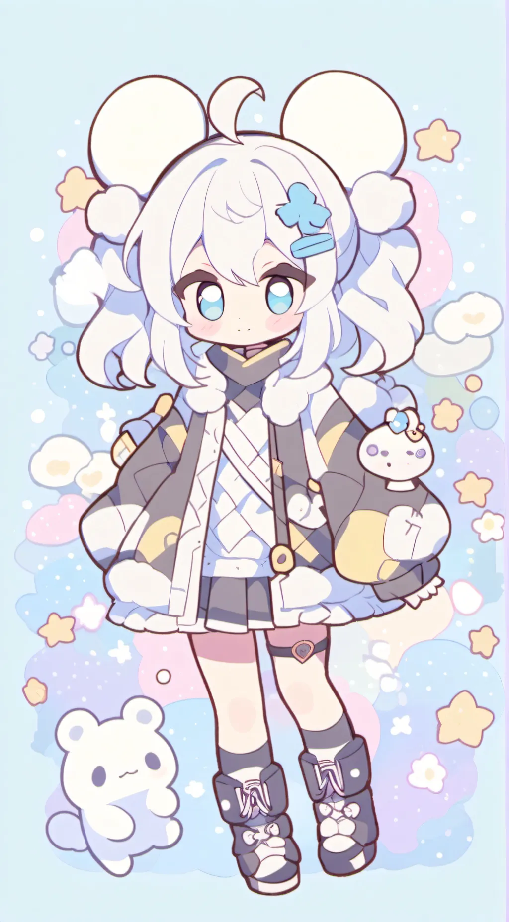 ai character: мышка background
