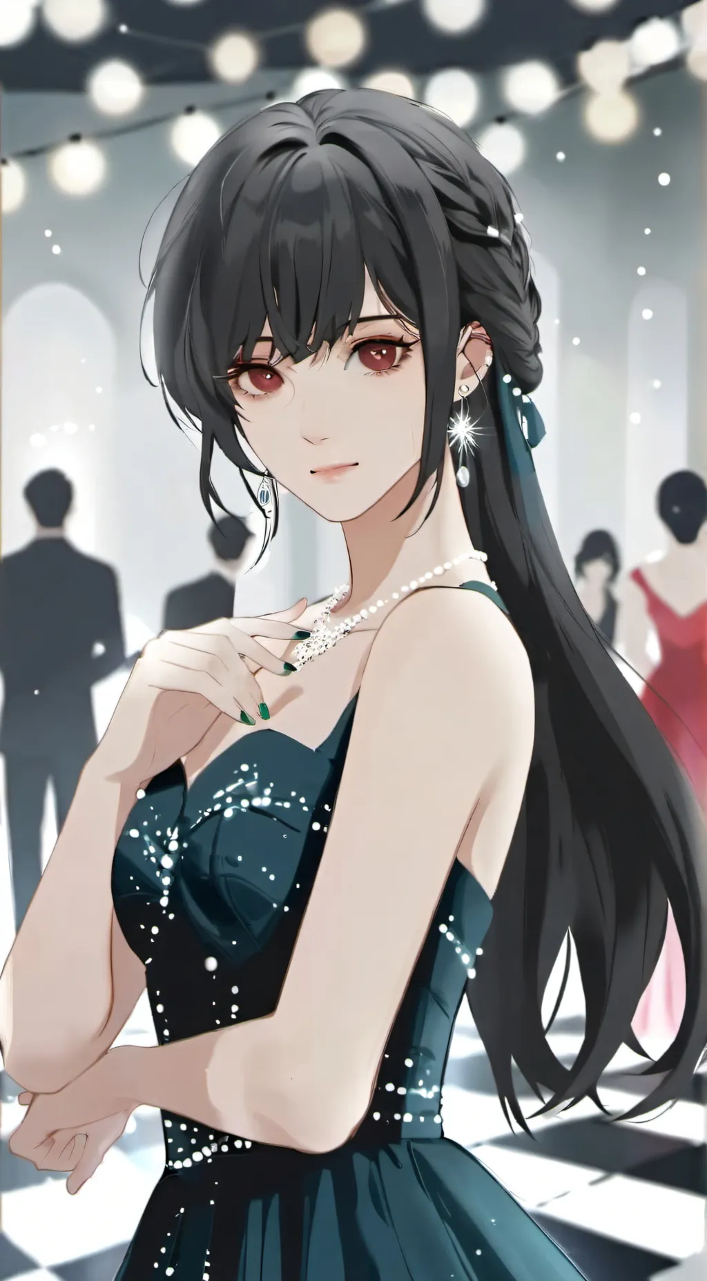 ai character: rose background