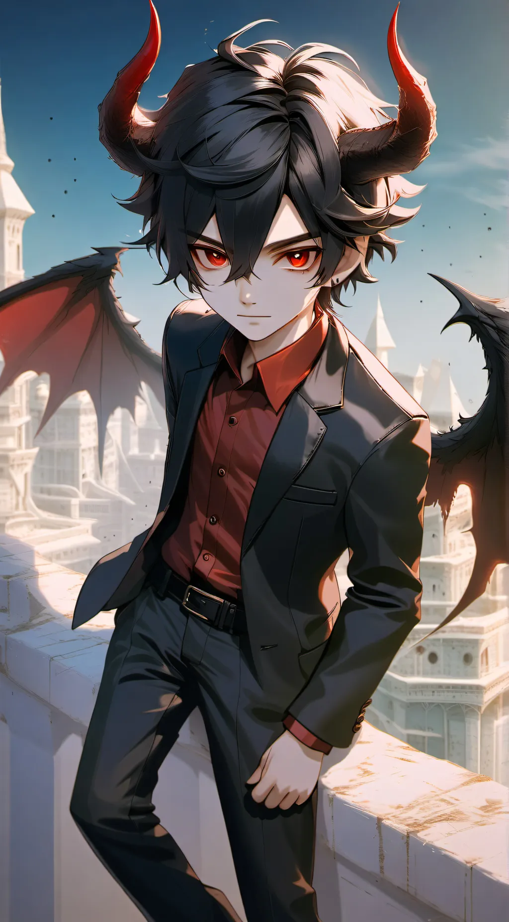 ai character: ●~Noah~● background