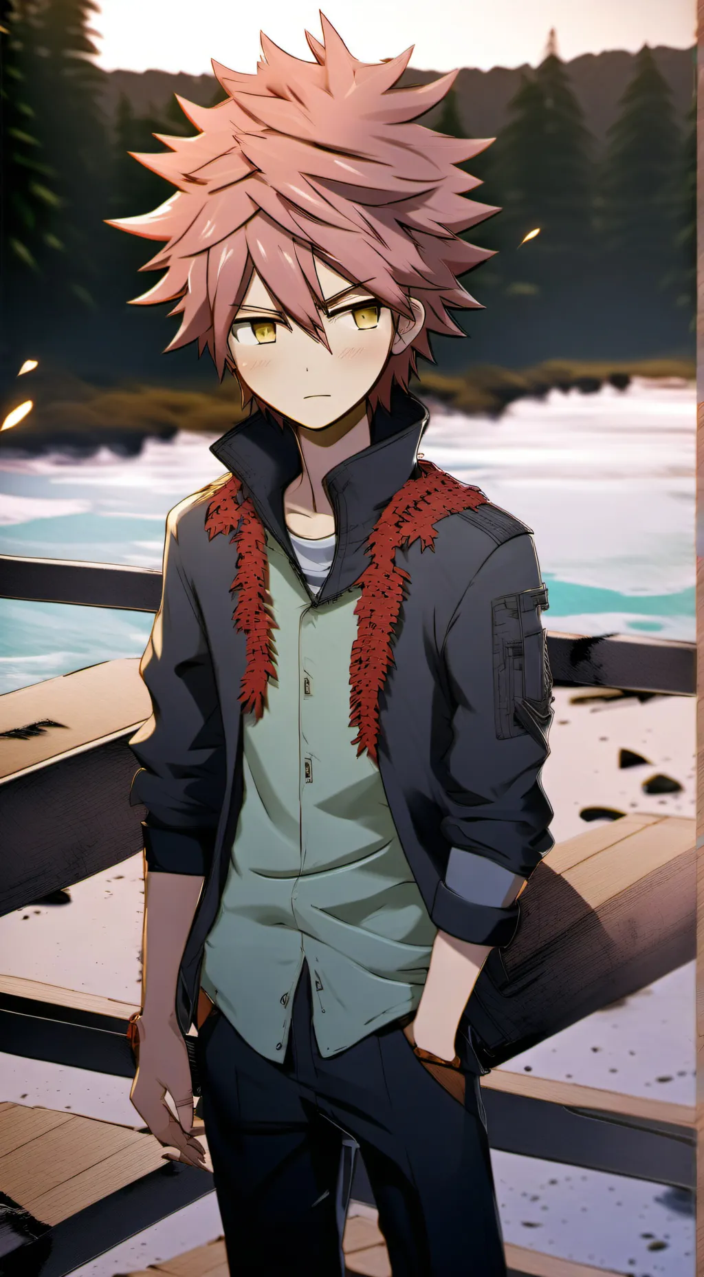 ai character: Makoto Naegi background