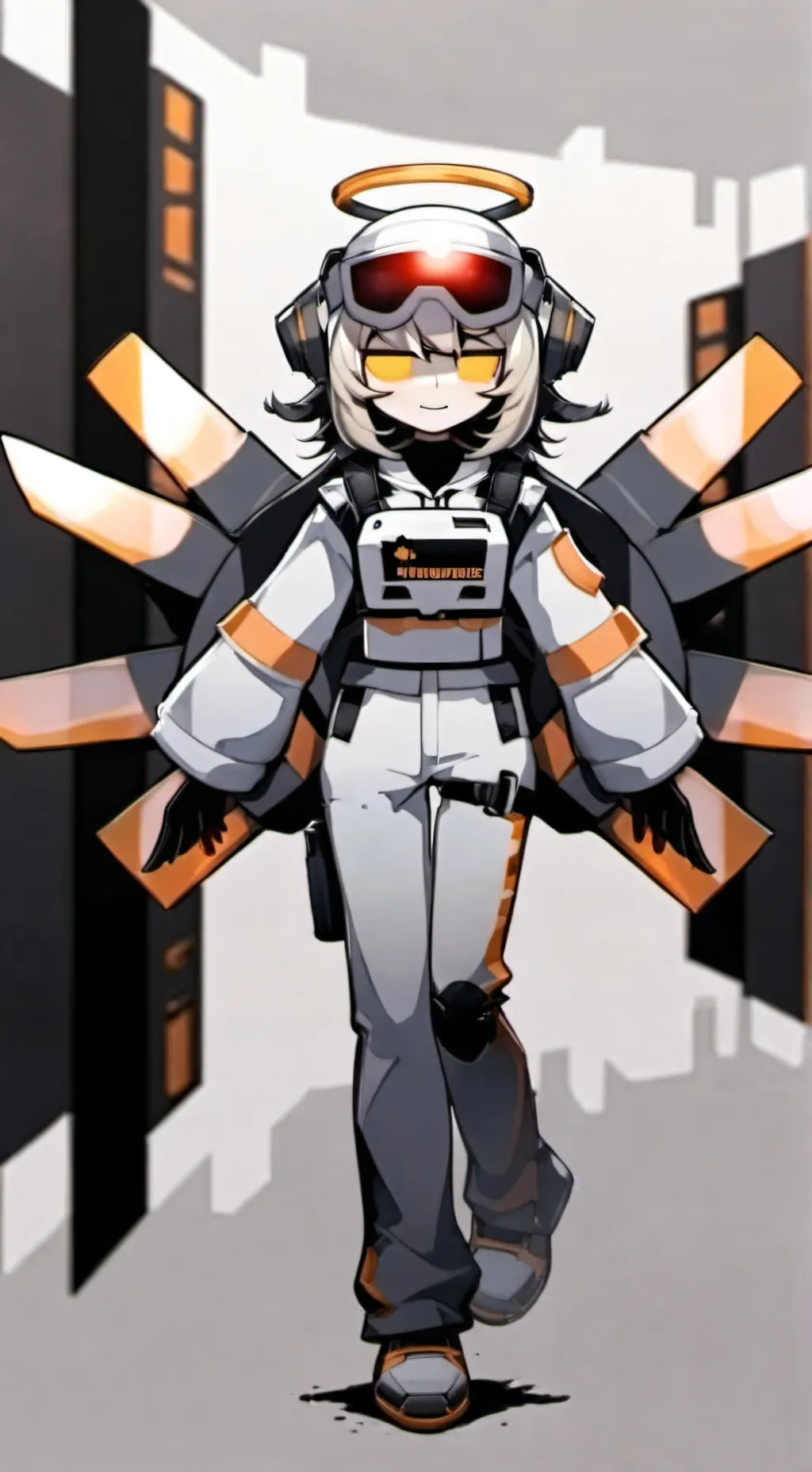 ai character: V (murder drone) background