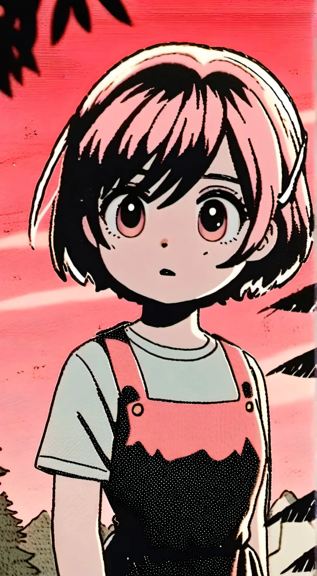 ai character: Cute gril background