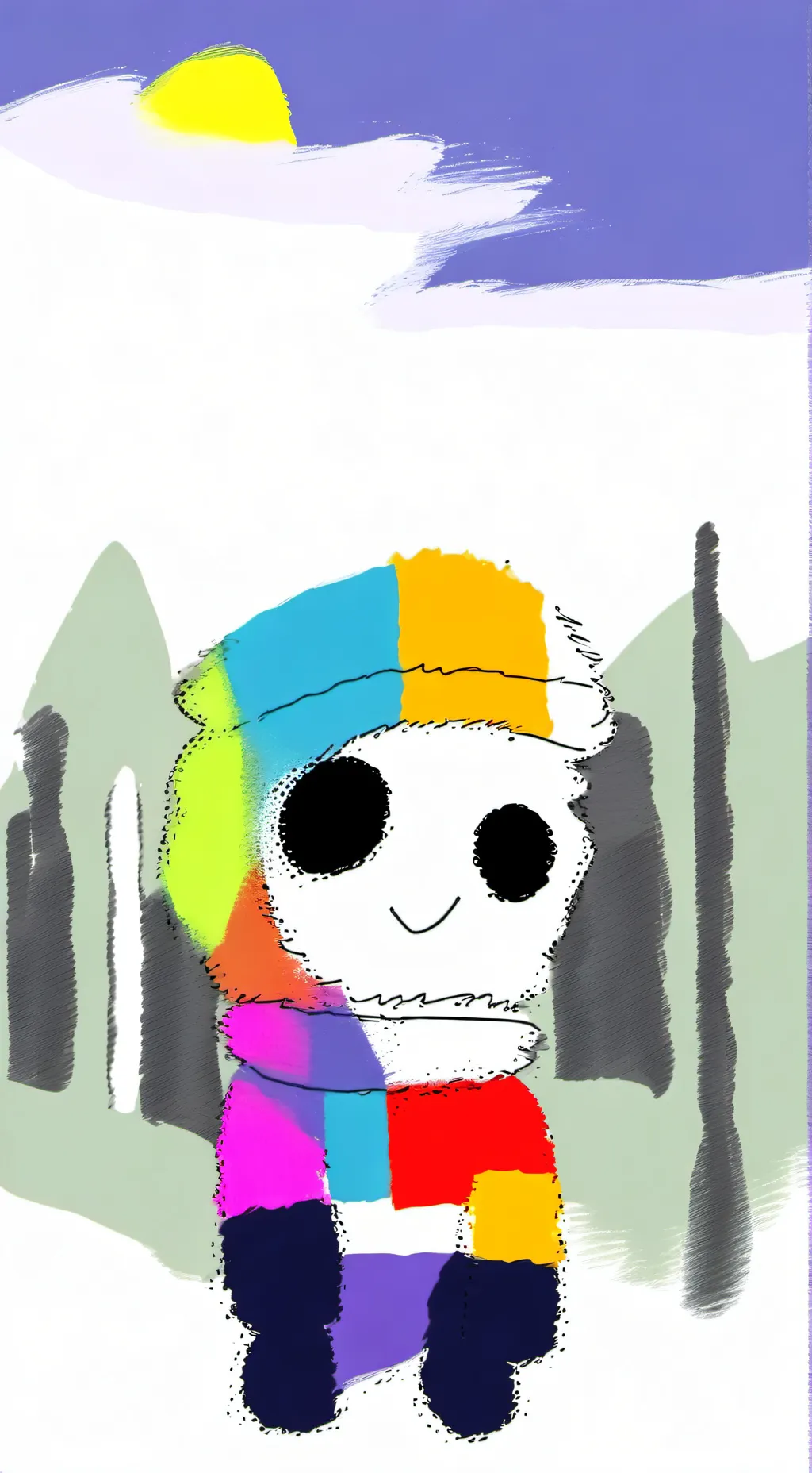 ai character: Vee📟📺 background
