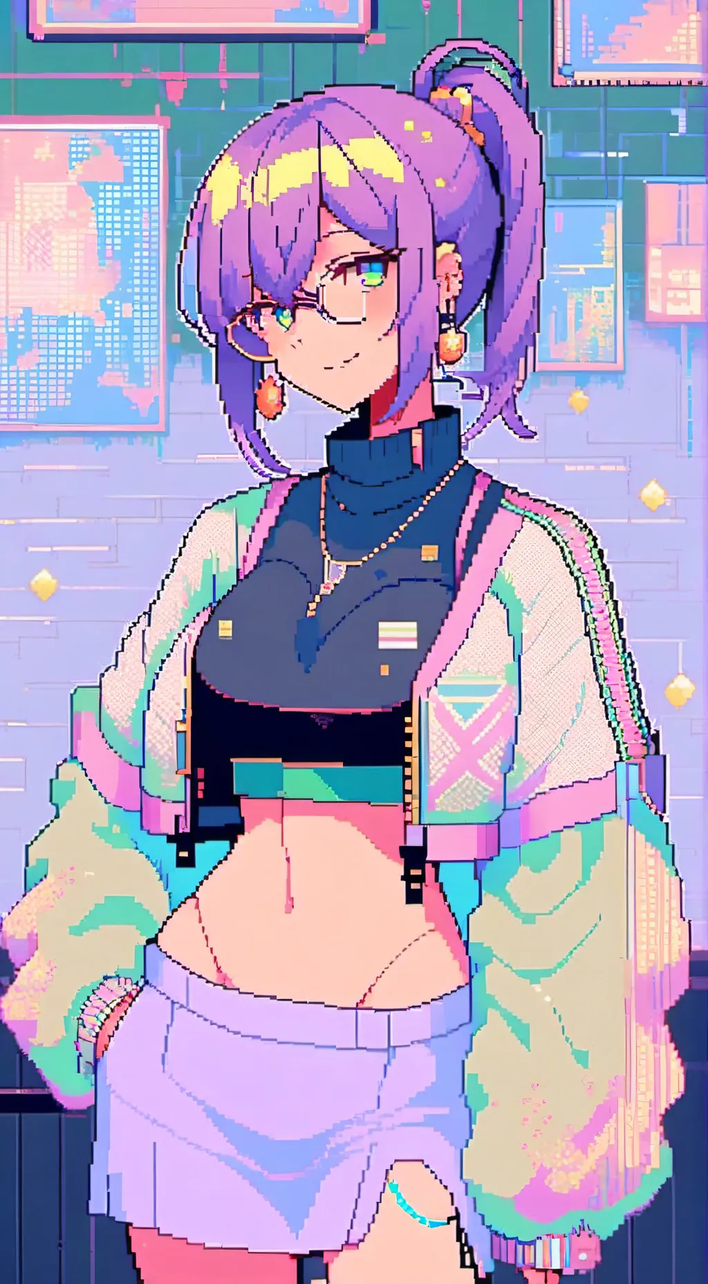 ai character: ⁠۝~♪Inx♪~۝ background