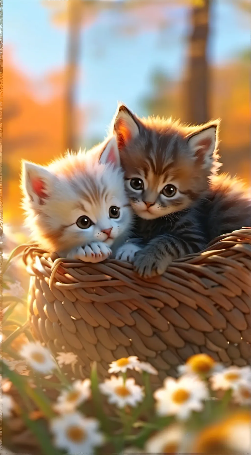 ai character: Kittens 🌺 background