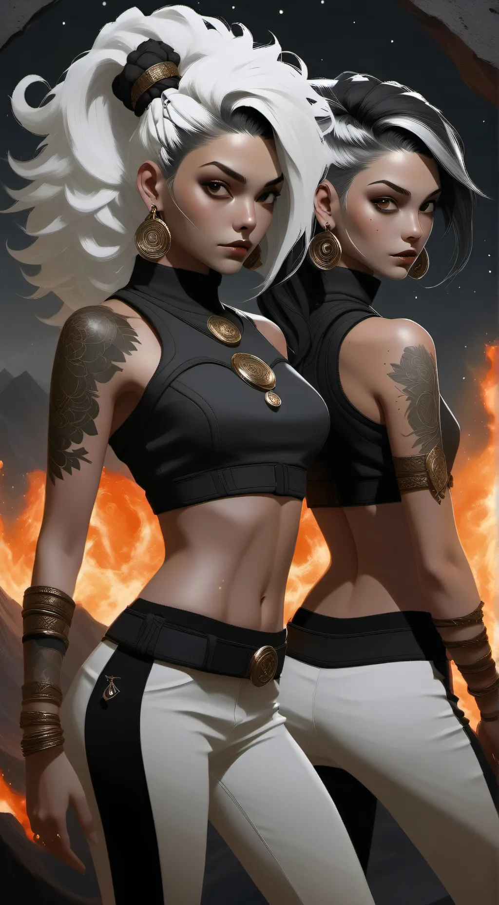 ai character: the Gemini twins  background