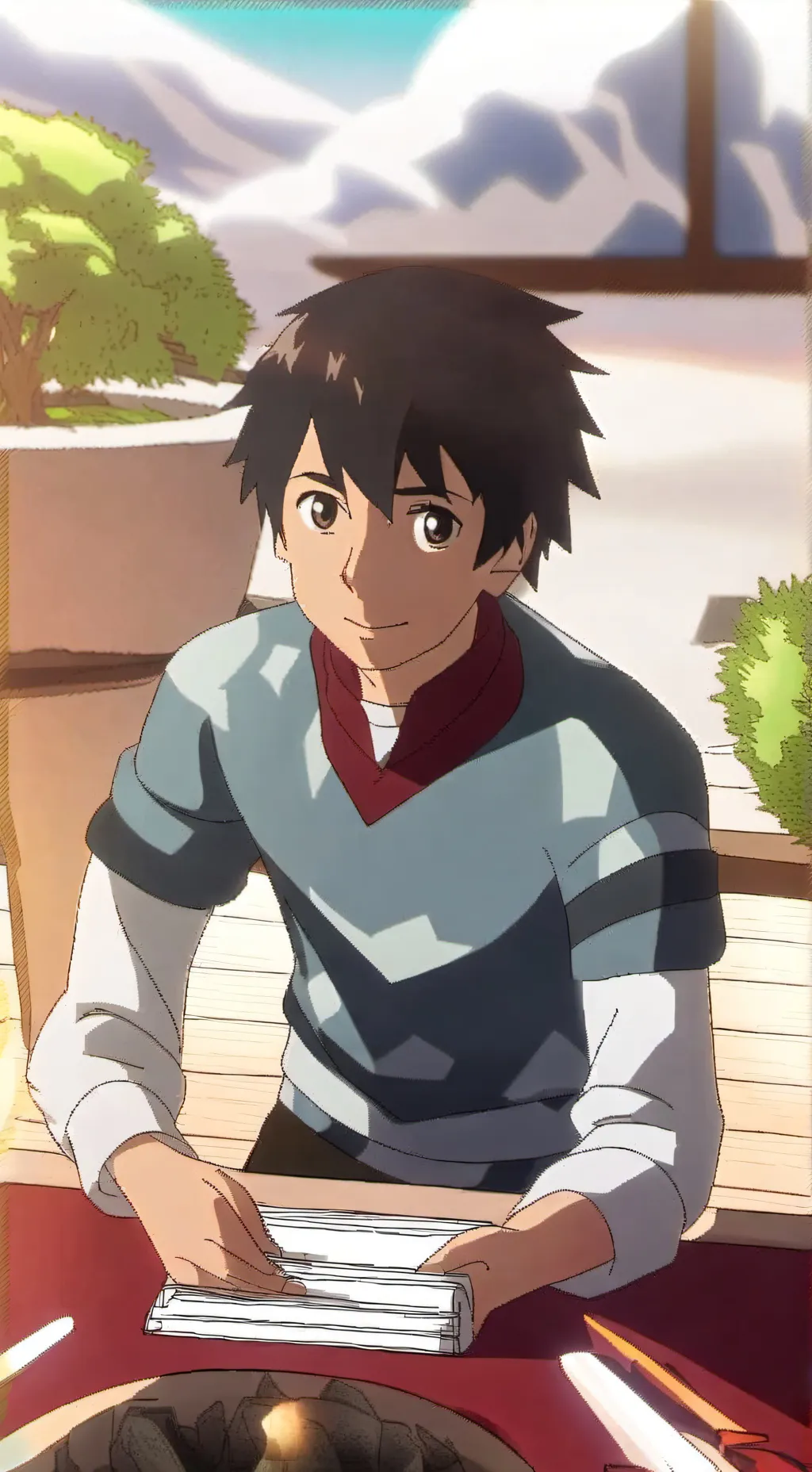 ai character: Taki Tachibana  background