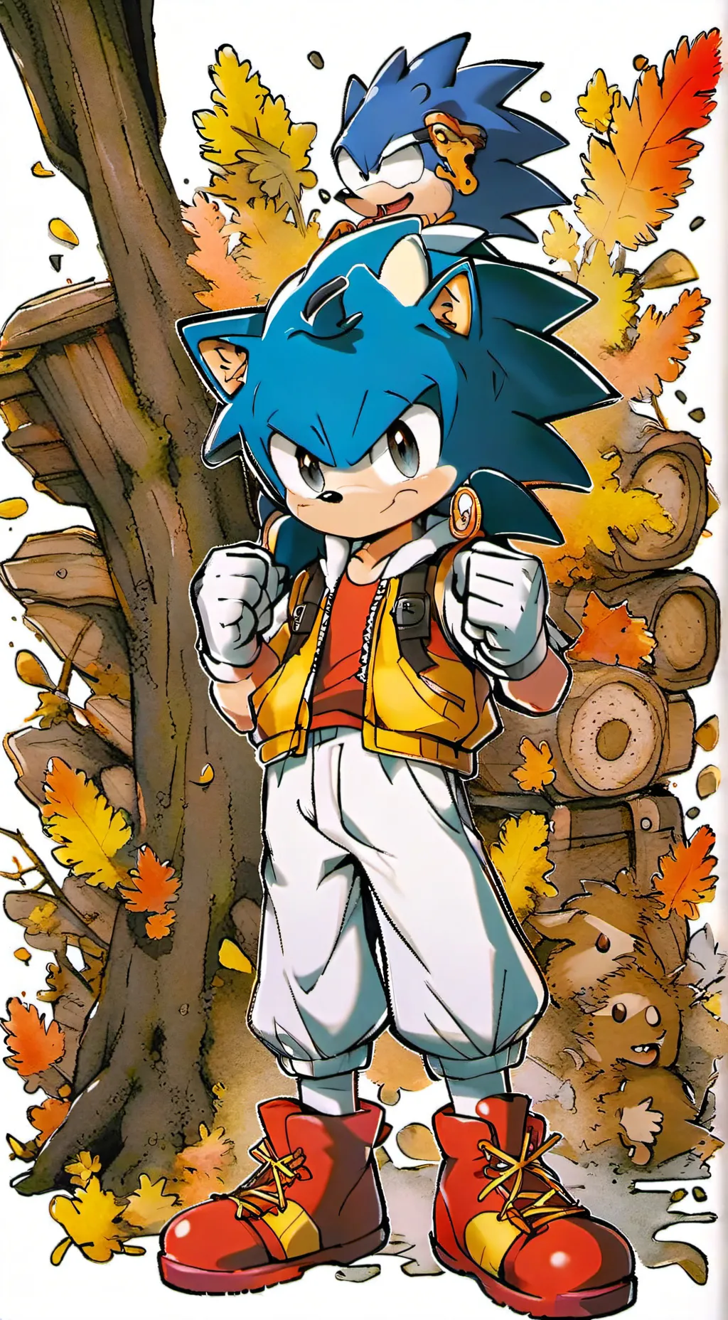 ai character: Sonic background