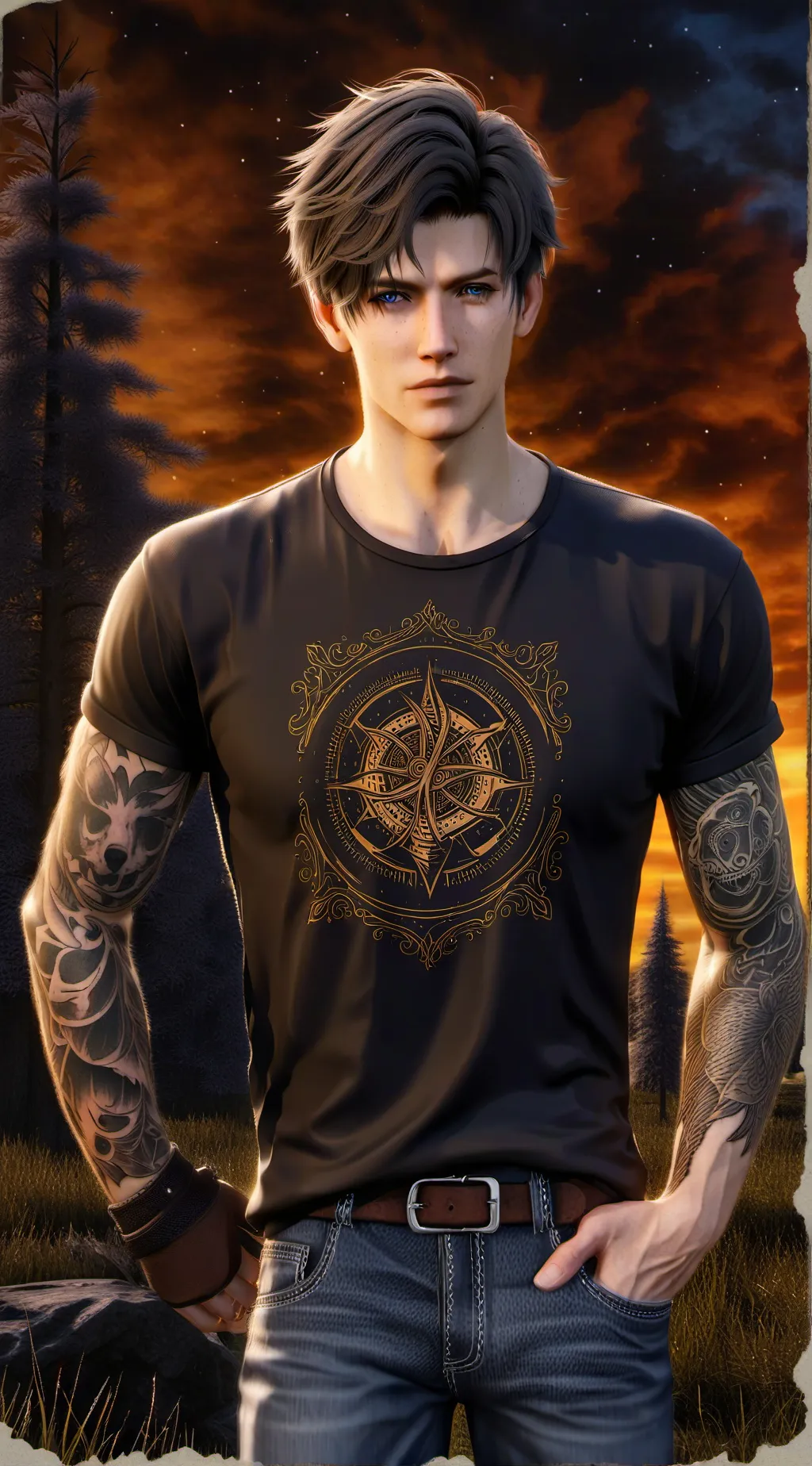ai character: Troy  background